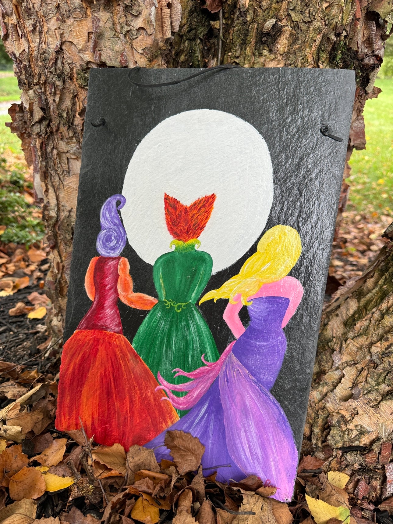 Hocus Pocus Halloween Hand Painted Slate