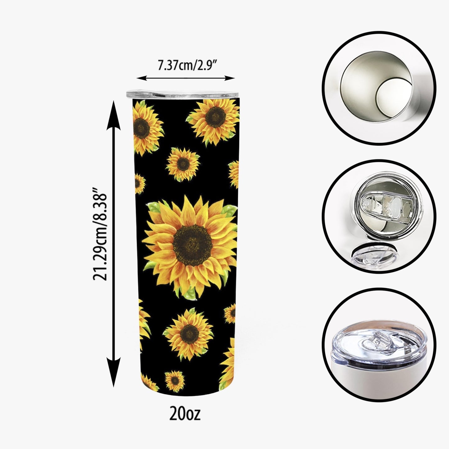 Sunflower 20oz Thermal Tumbler