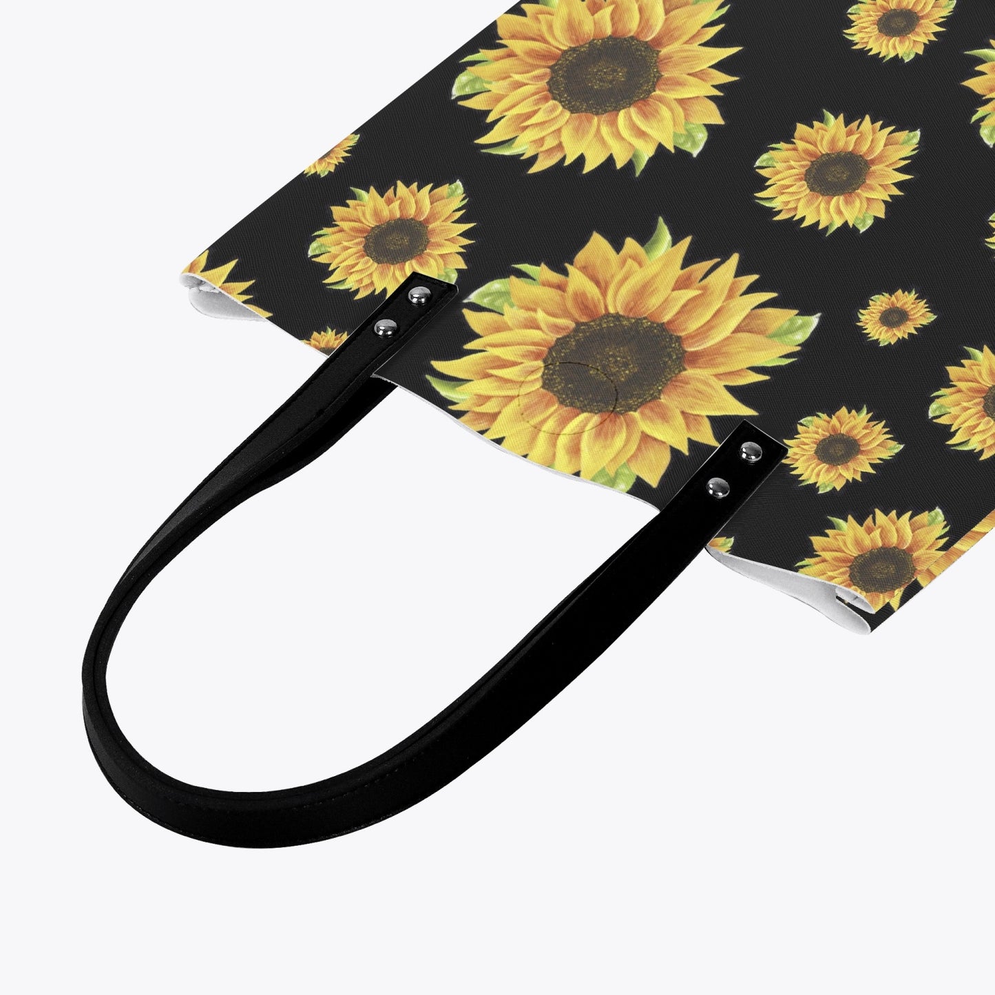 Sunflower Large Regular Leather Tote Bags