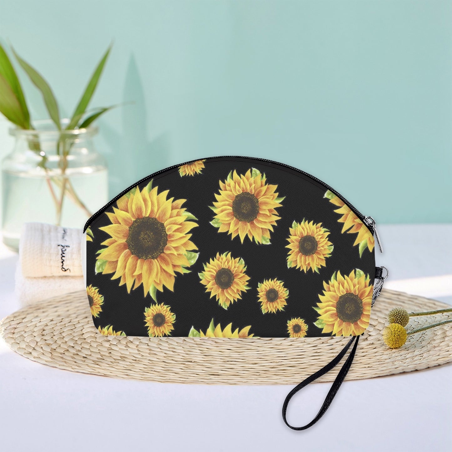 Sunflower Curve Cosmetic Bags