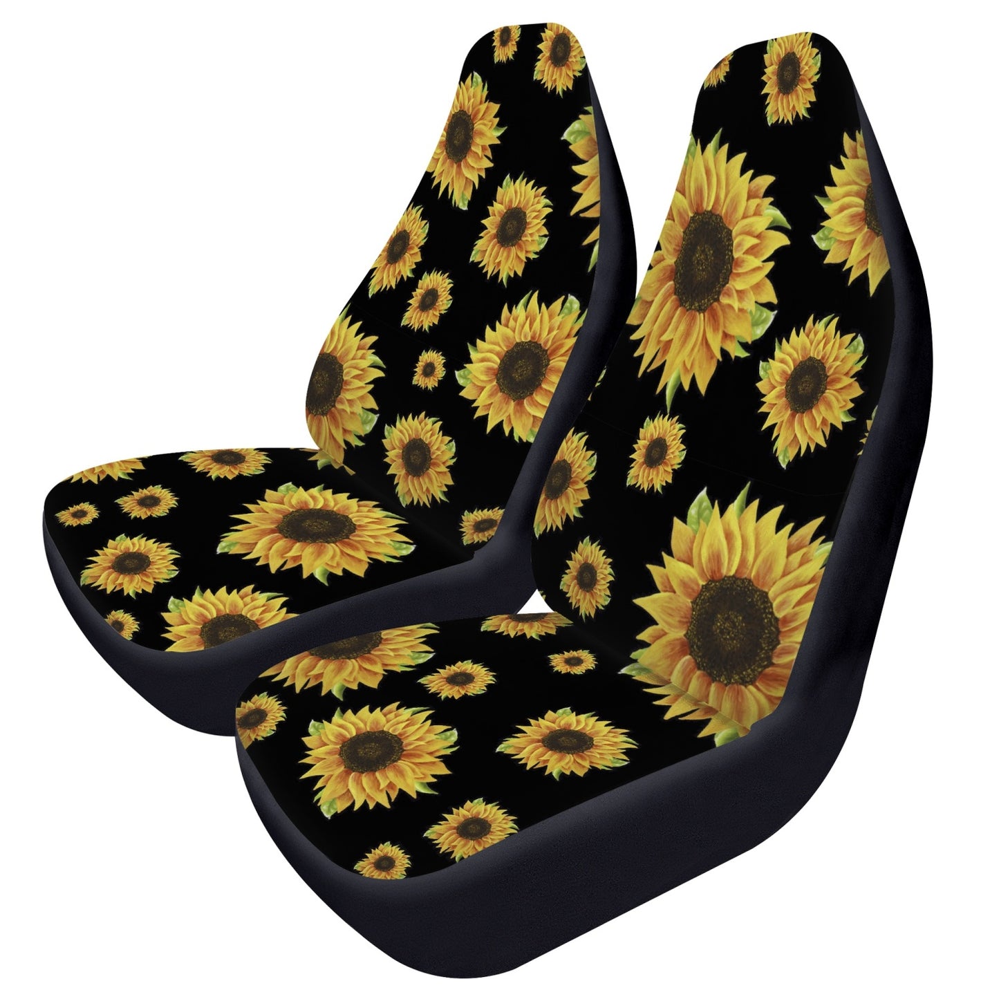 Sunflower Microfiber Car Seats Cover 2Pcs