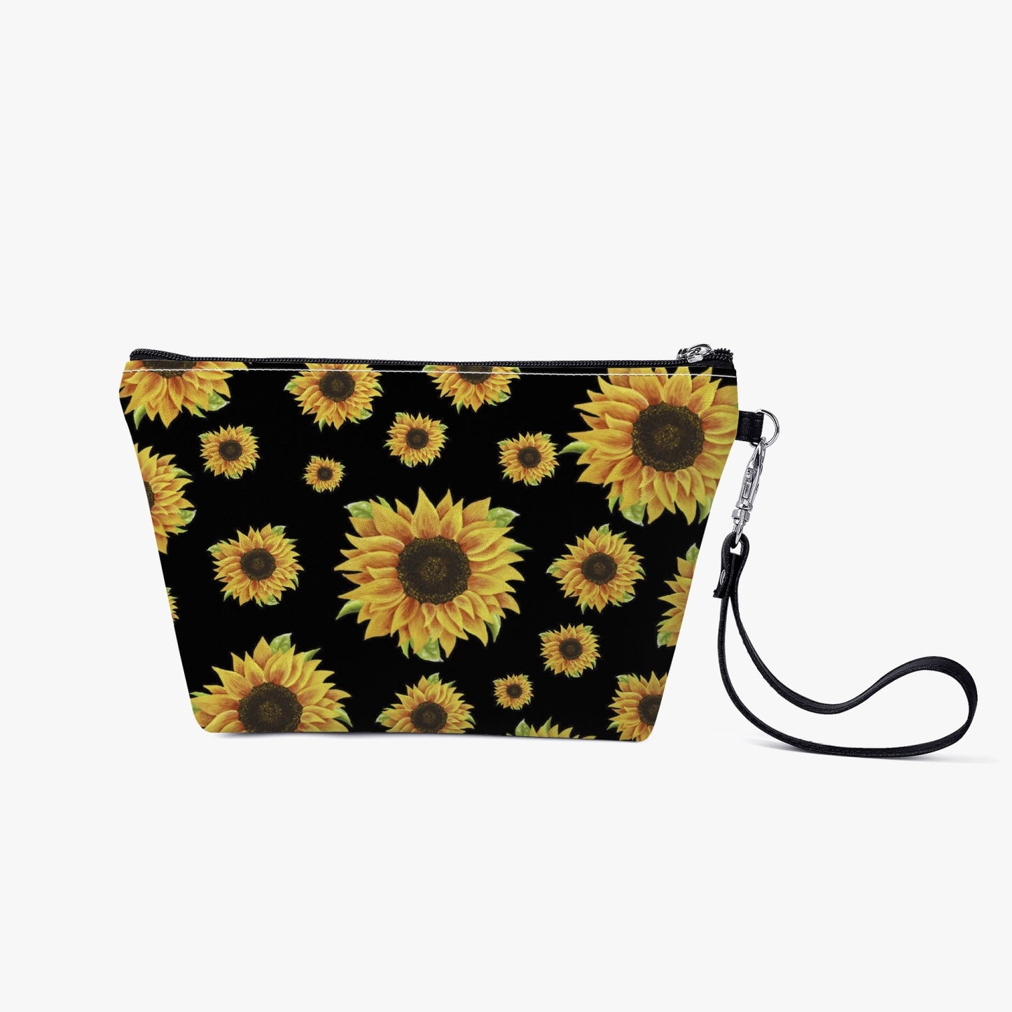 Sunflower Zipper Sling Cosmetic Bag