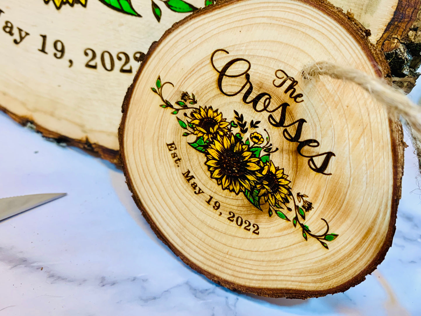 Sunflower Kitchen Set Personalized Wedding Gift - MixMatched Creations
