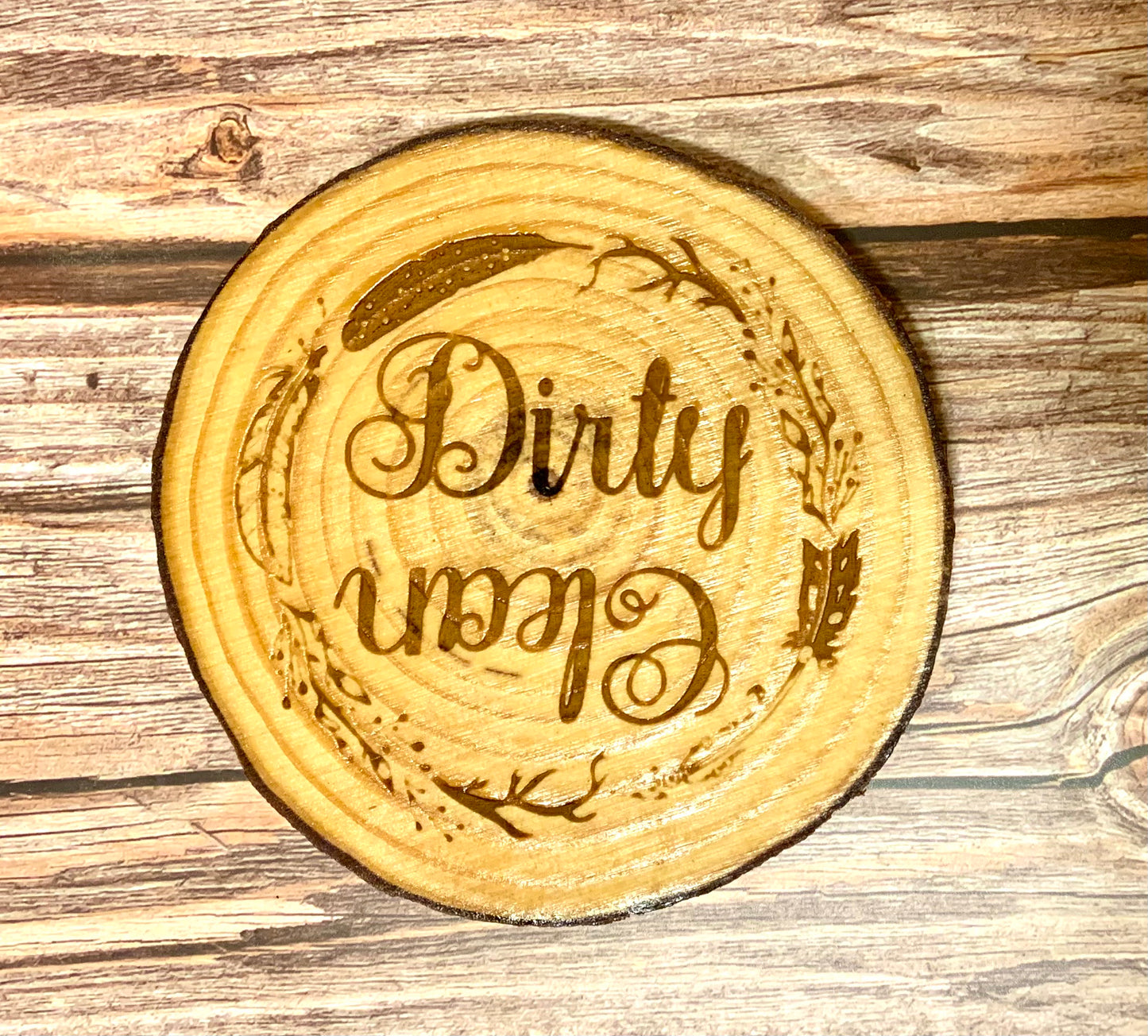 Dishwasher Live Edge Magnets Clean/Dirty - MixMatched Creations