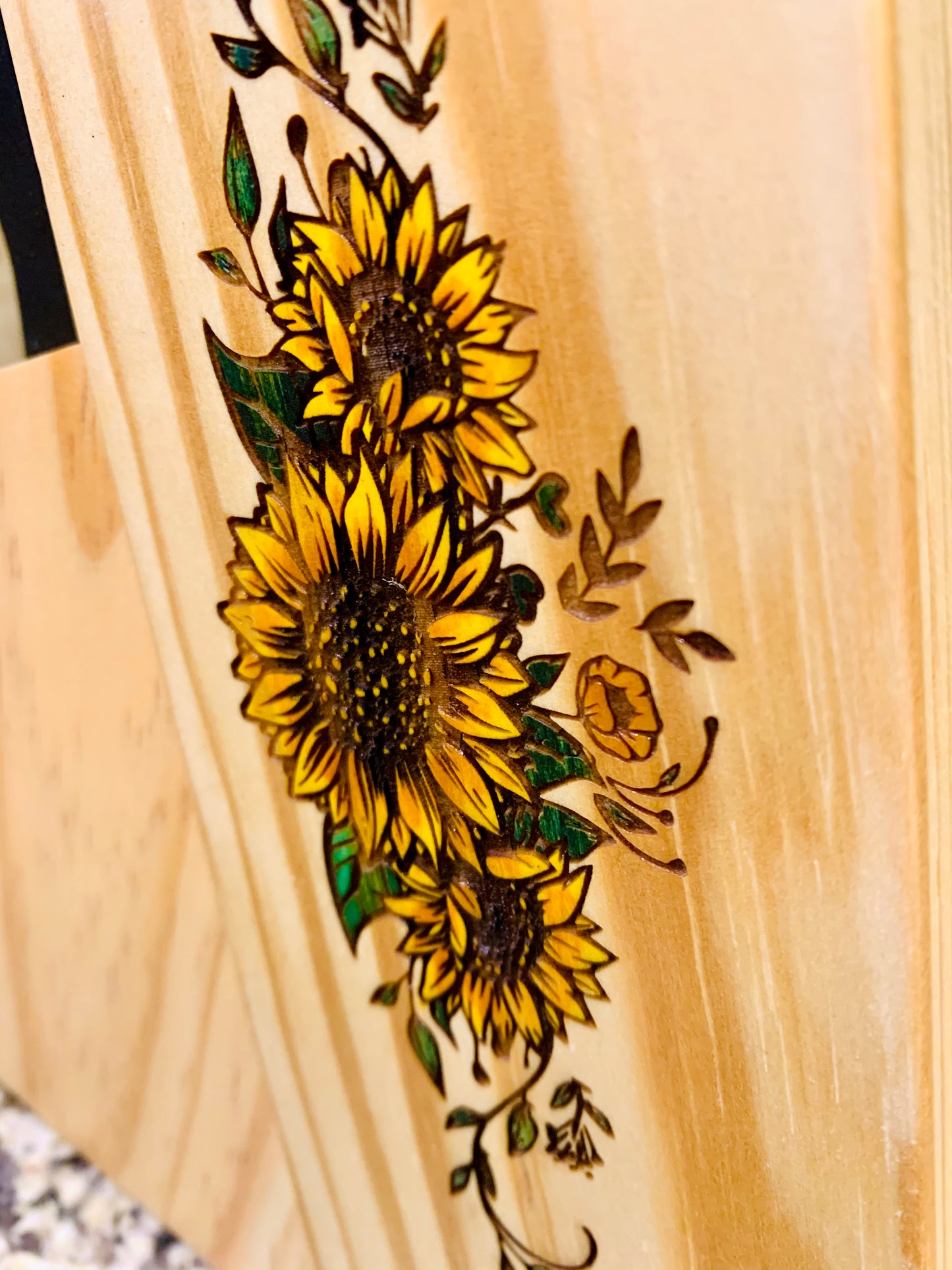 Sunflower Knife Block And Accessories - MixMatched Creations