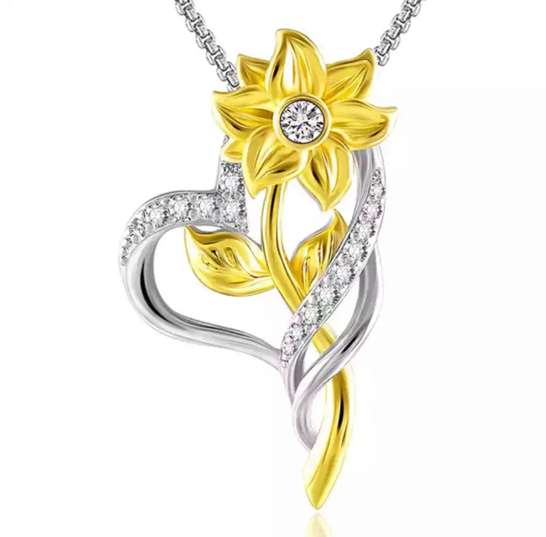 Sunflower Necklace Pendant - MixMatched Creations