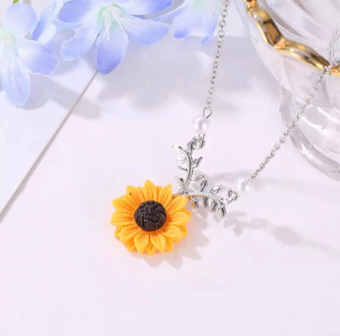 Sunflower Necklace - MixMatched Creations