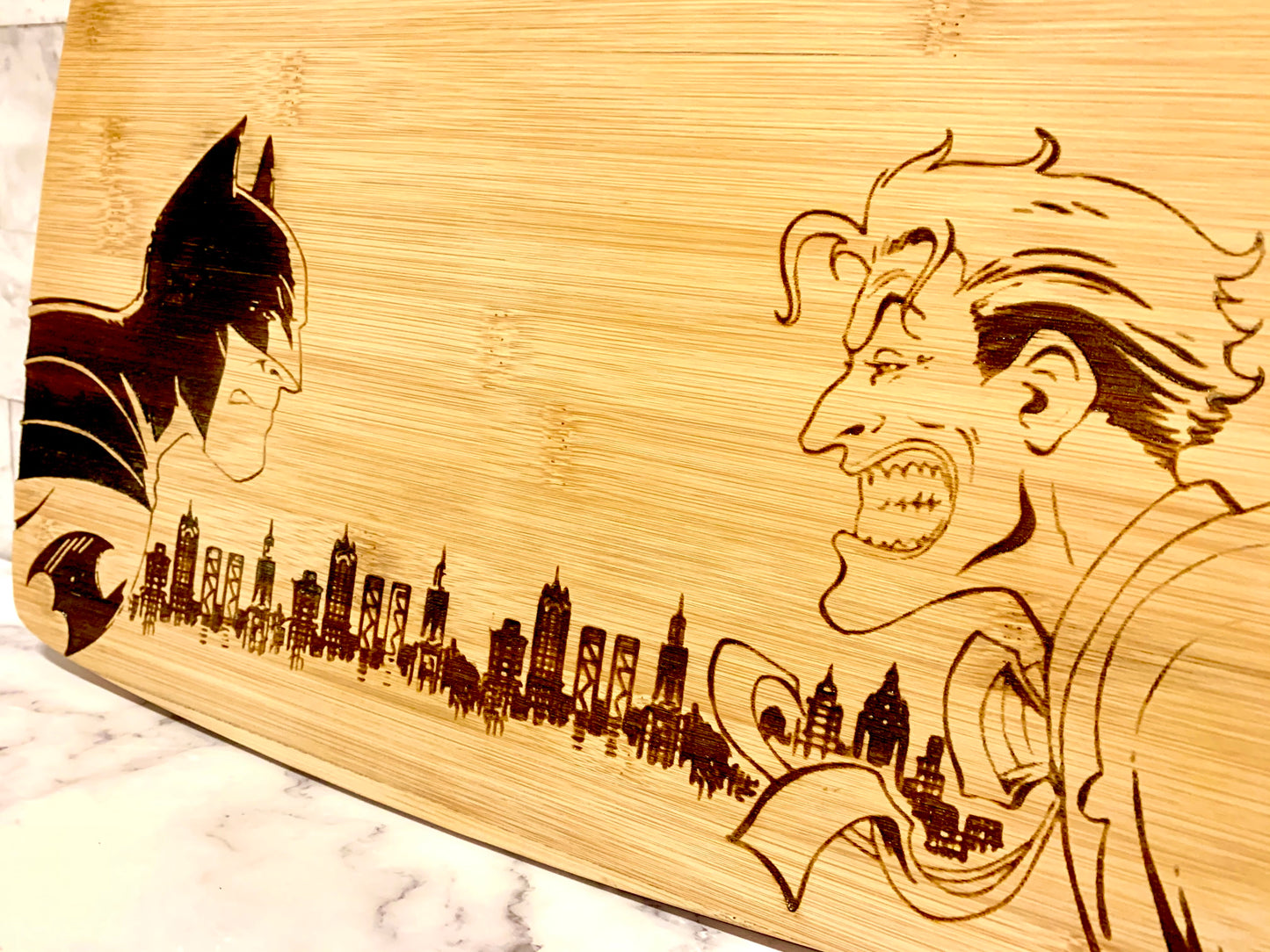 Batman And Joker Marvel Cutting Board - MixMatched Creations