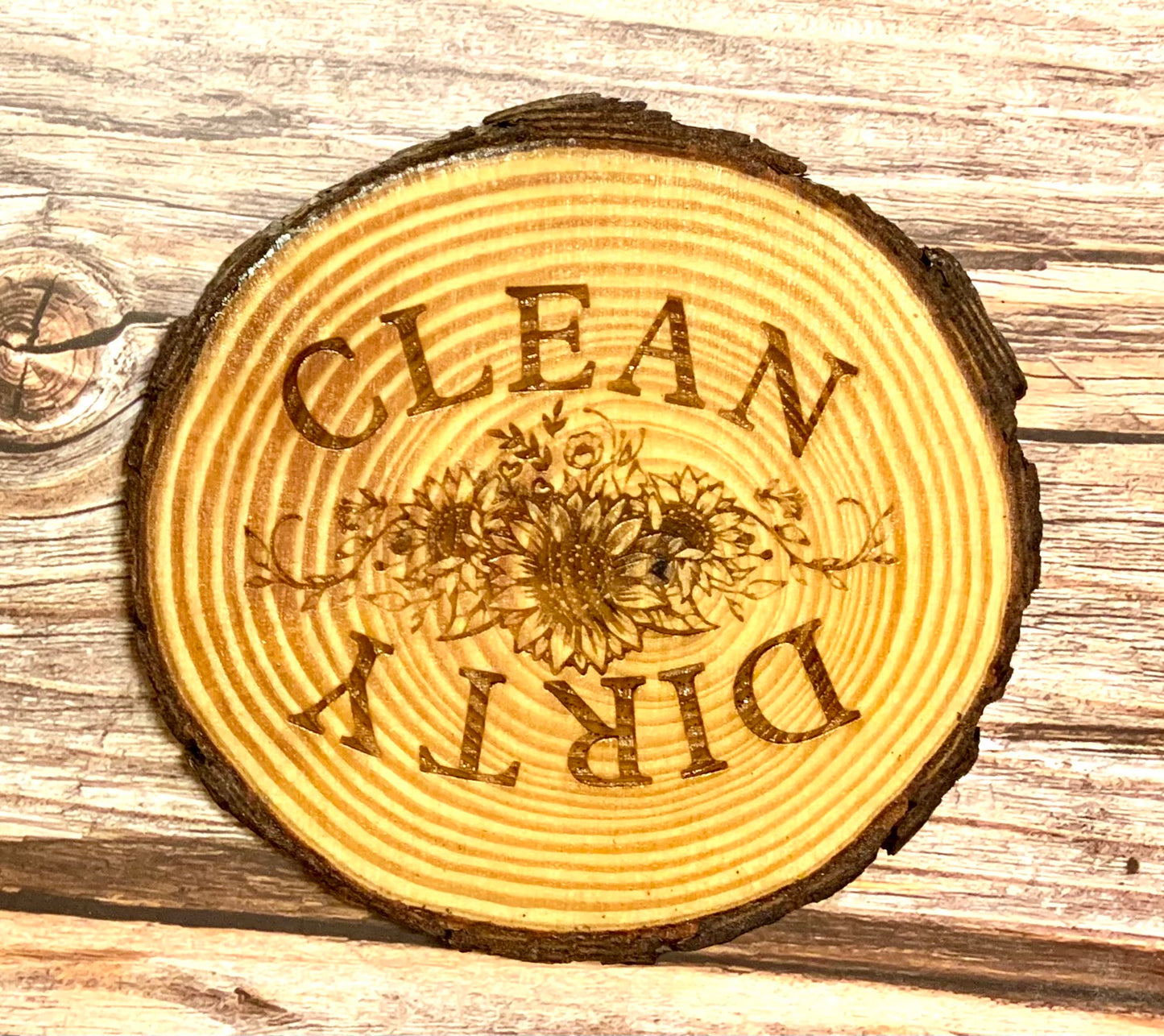 Dishwasher Live Edge Magnets Clean/Dirty - MixMatched Creations