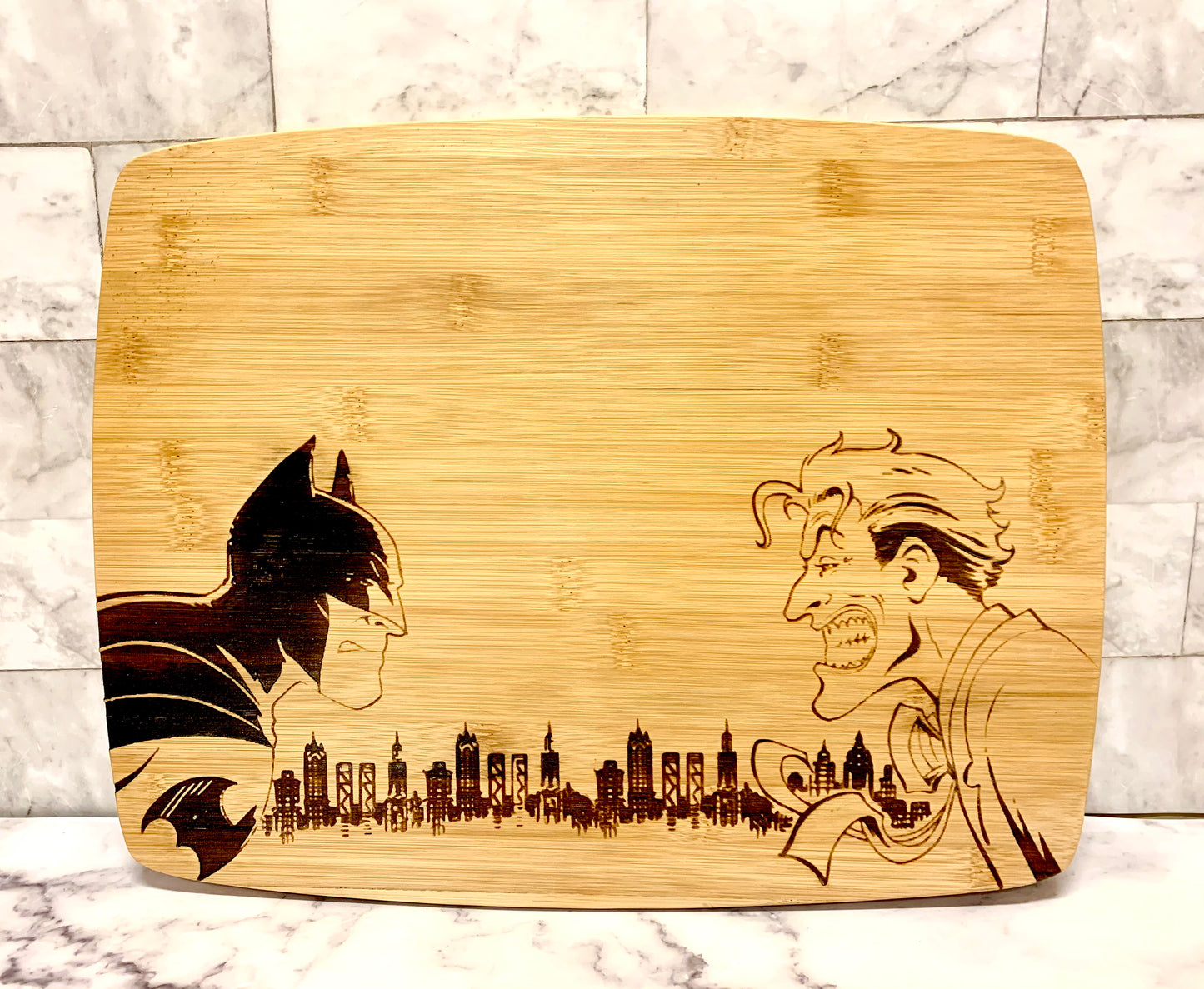 Batman And Joker Marvel Cutting Board - MixMatched Creations