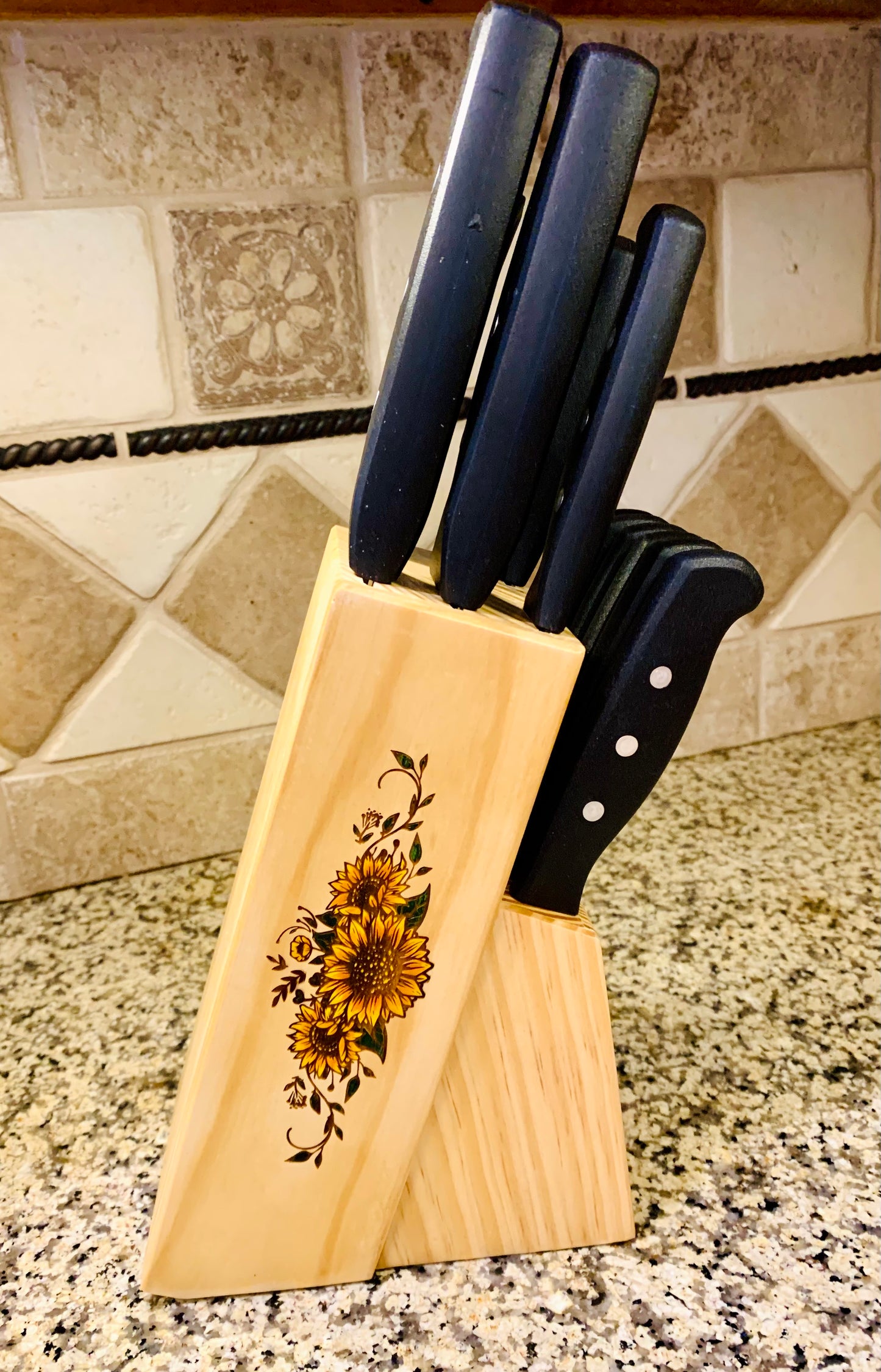 Sunflower Kitchen Set Personalized Wedding Gift - MixMatched Creations