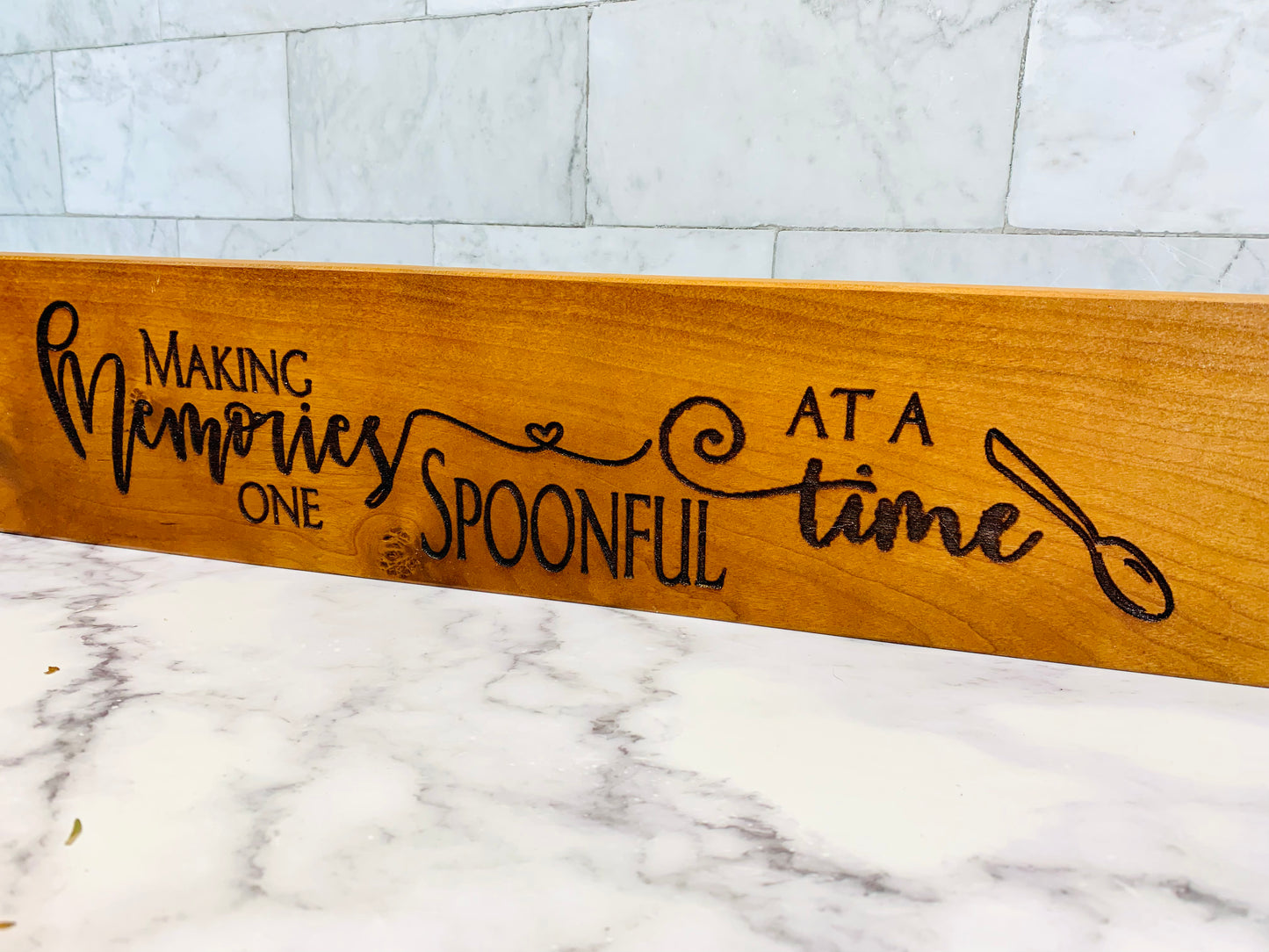 Making Memories One Spoonful At A Time Wooden Sign