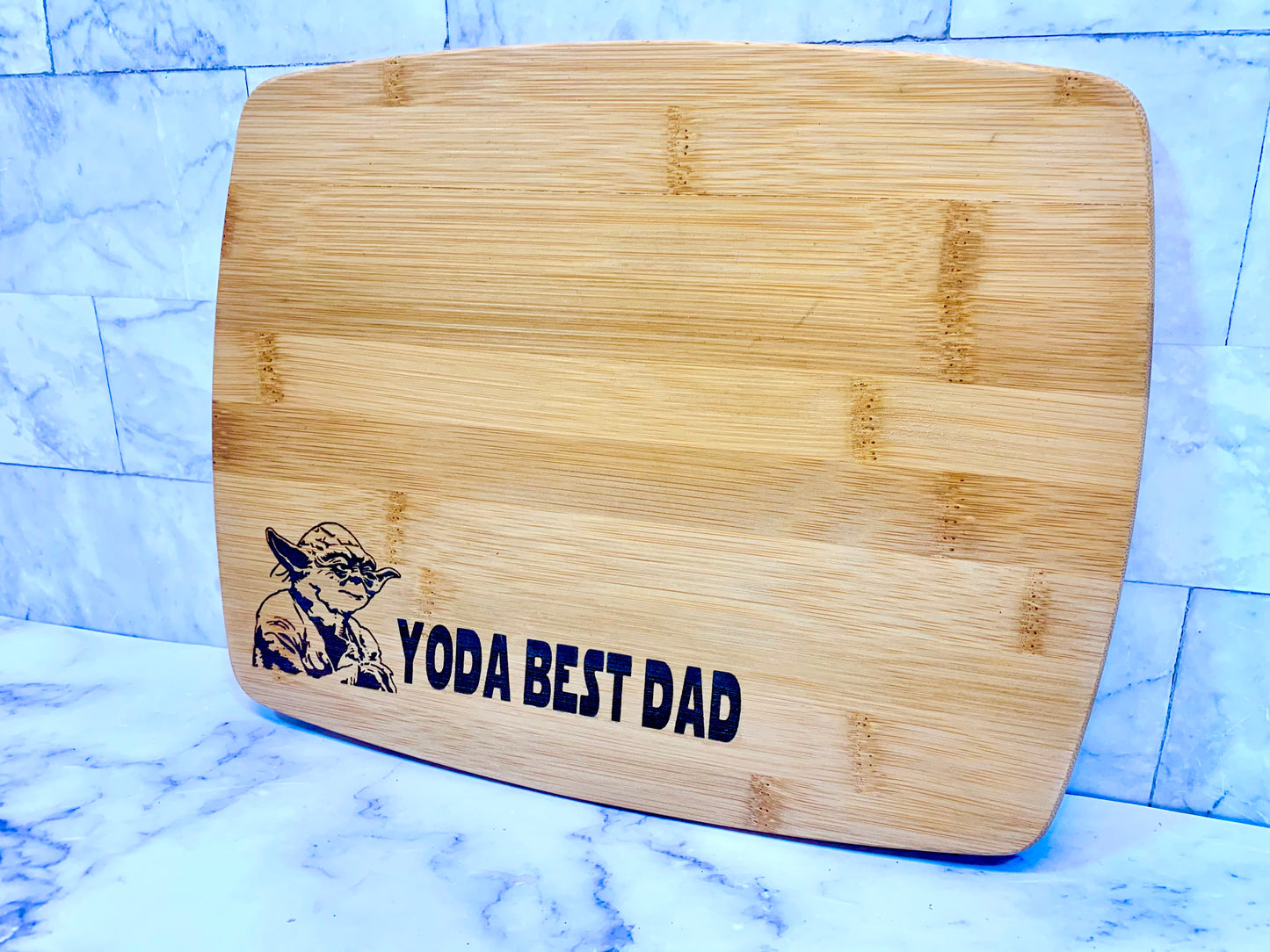 Yoda Best Dad You Cutting Board - MixMatched Creations