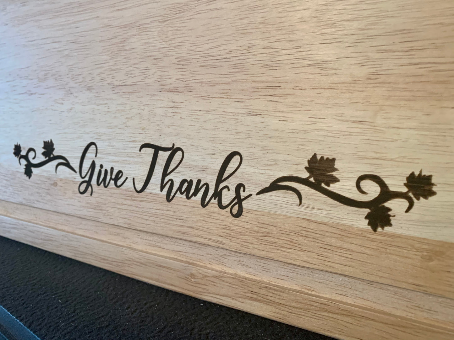 Give Thanks Thanksgiving Cutting Board - MixMatched Creations