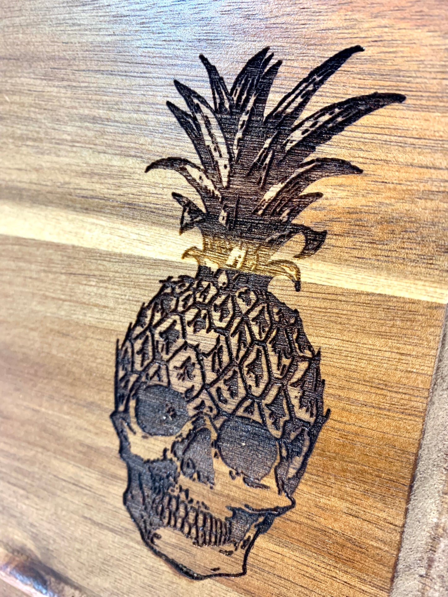 Pineapple Skull Cutting Board - MixMatched Creations