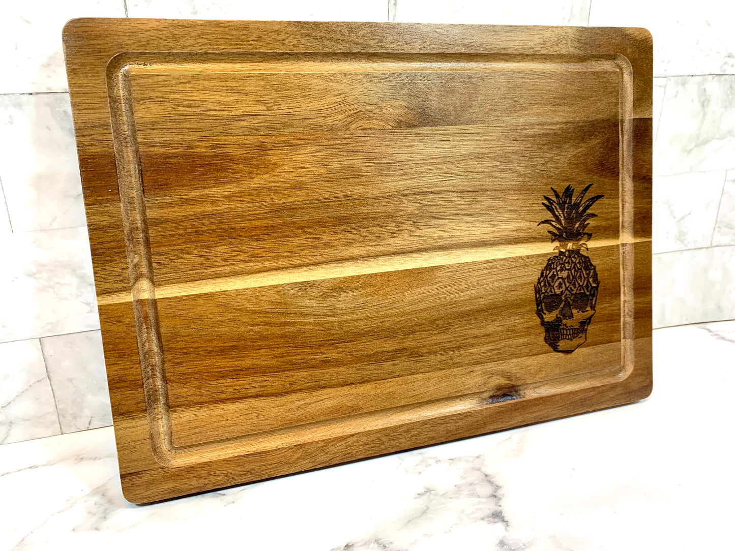 Pineapple Skull Cutting Board - MixMatched Creations