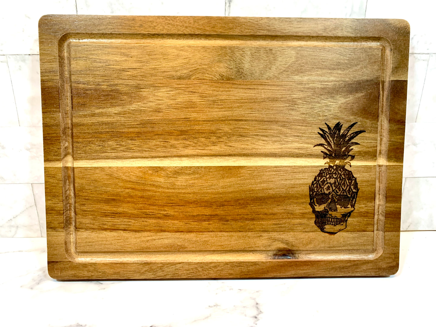 Pineapple Skull Cutting Board - MixMatched Creations