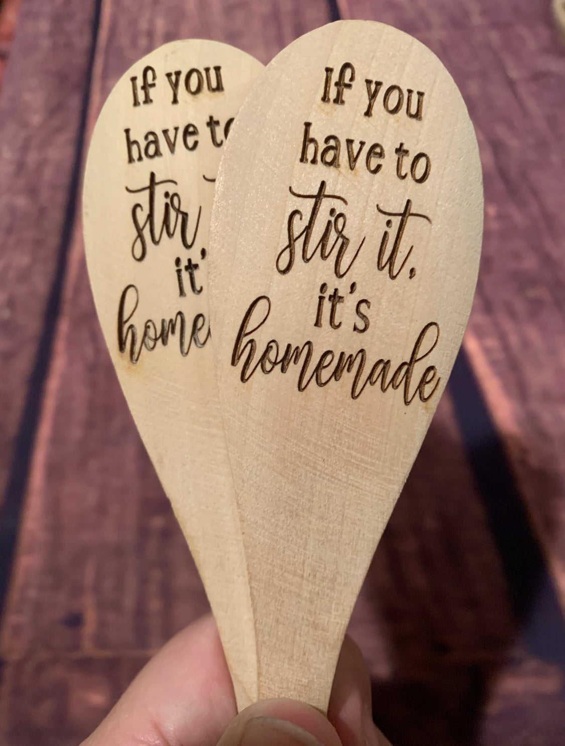 Wooden Engraved Spoons - MixMatched Creations