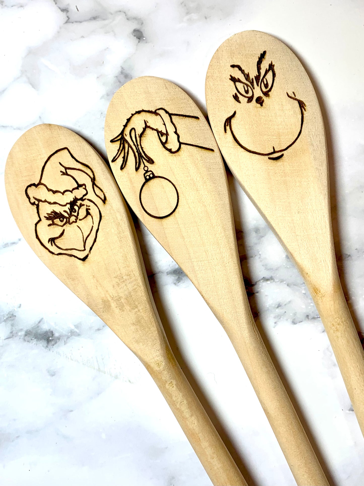 Grinch Wooden Spoon