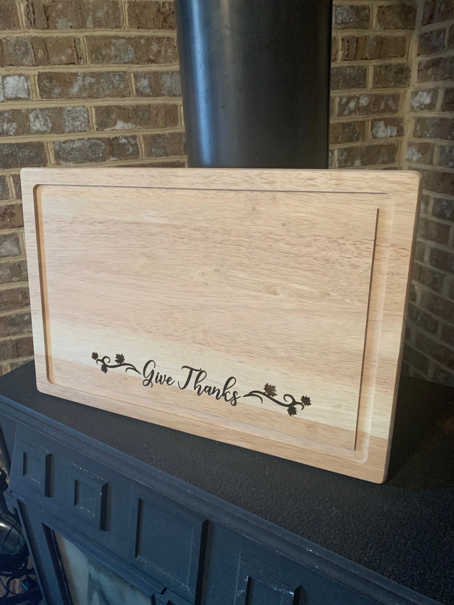 Give Thanks Thanksgiving Cutting Board - MixMatched Creations