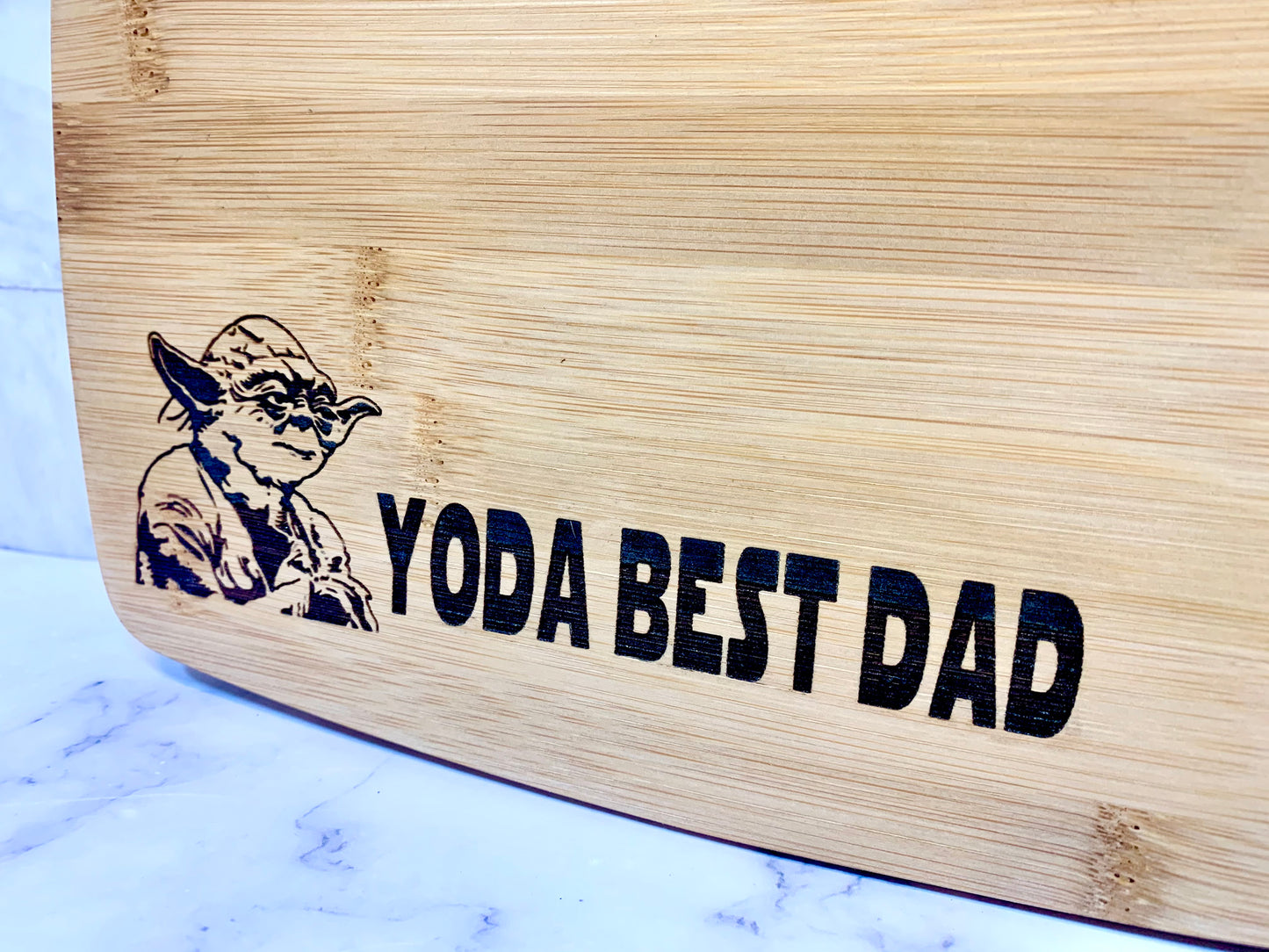 Yoda Best Dad You Cutting Board - MixMatched Creations