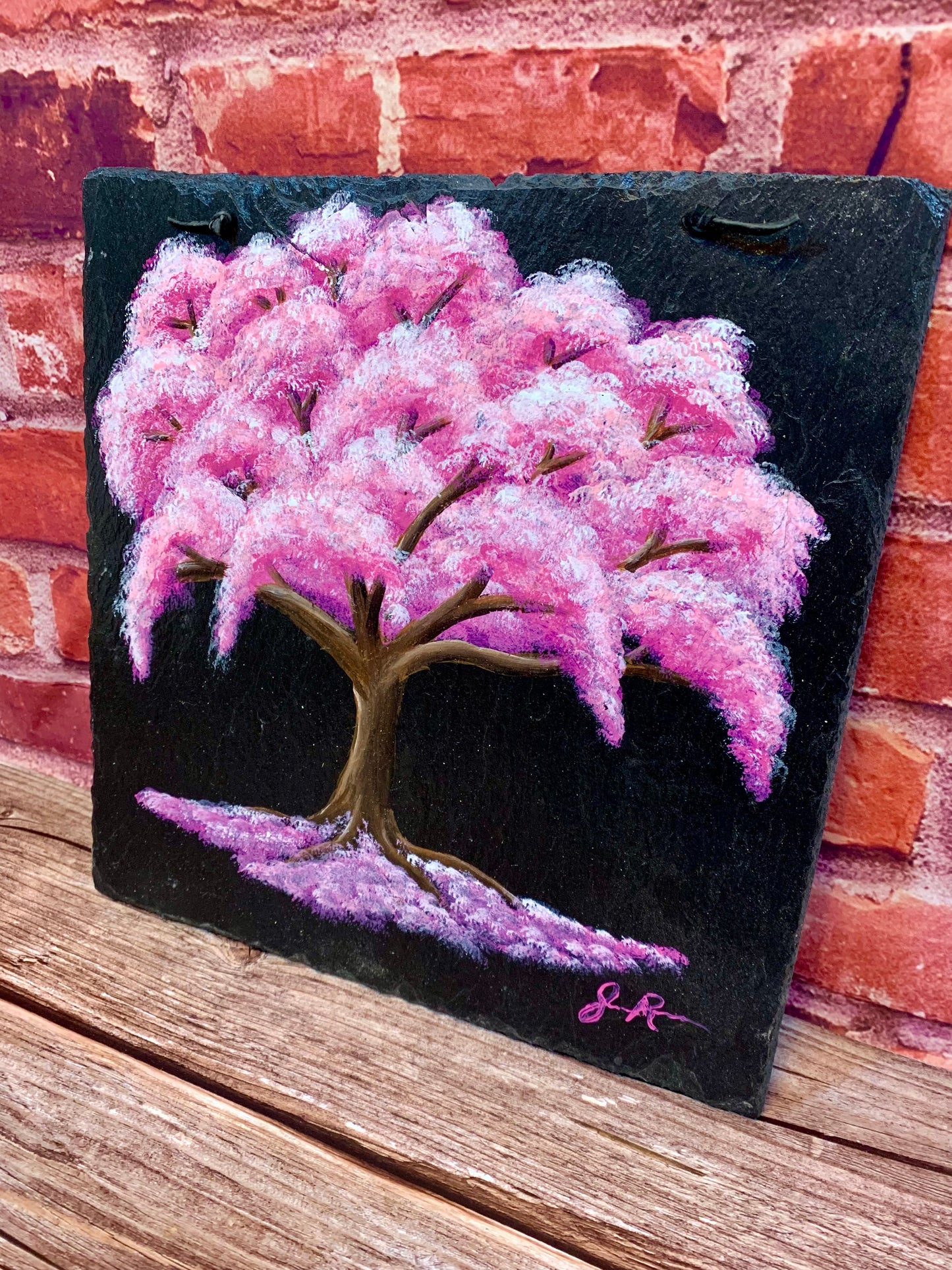 Cherry Blossom Tree Slate Painting Clearance - MixMatched Creations