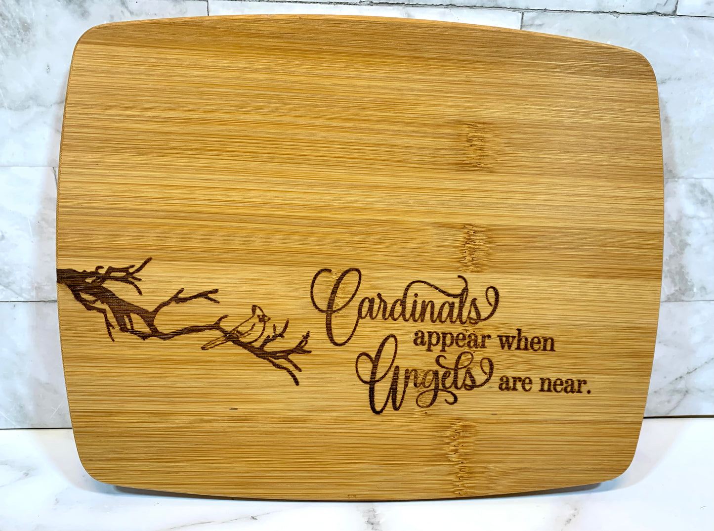 Cardinals Appear When Angels Are Near Cutting Board