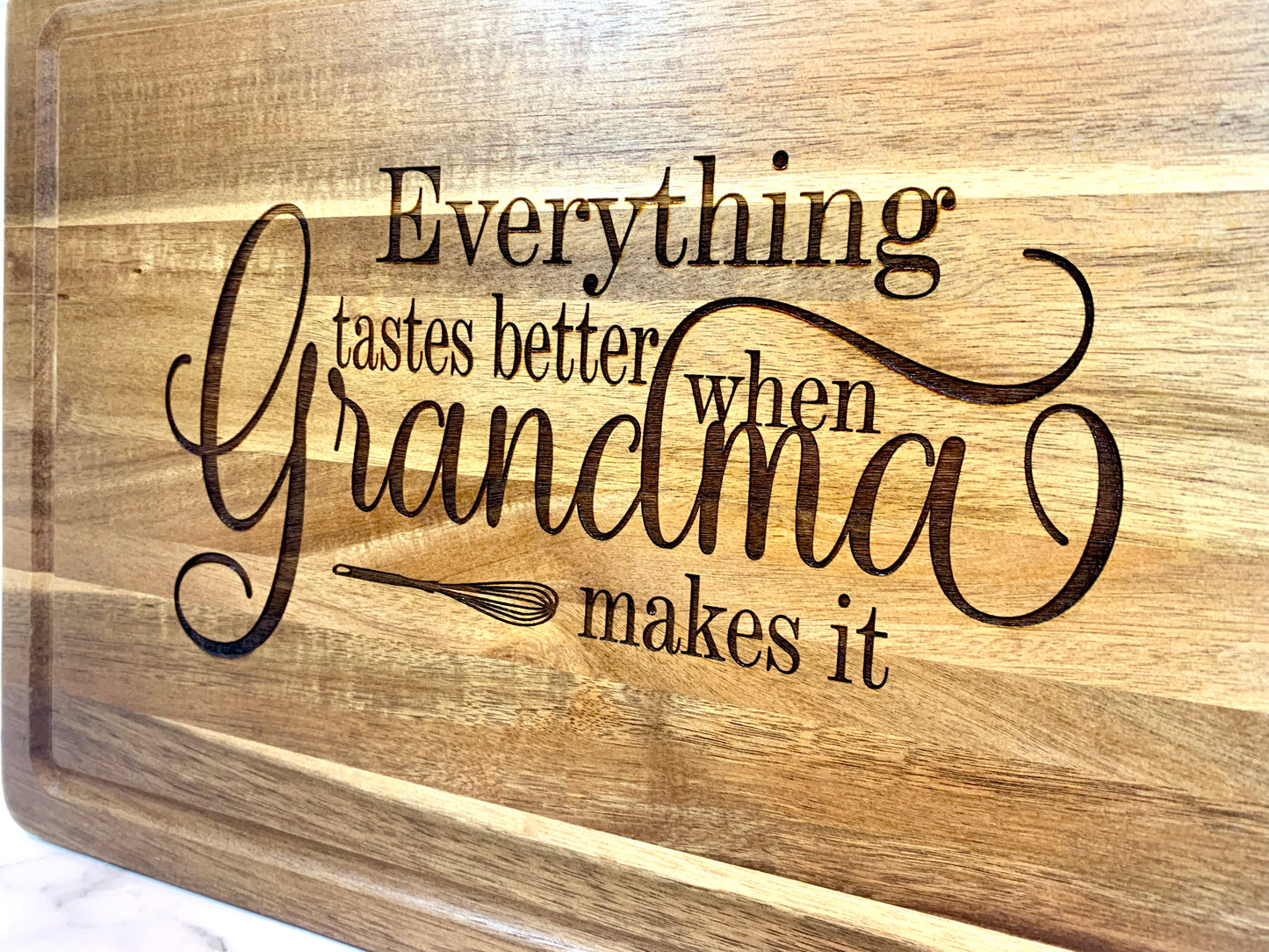 Everything Tastes Better When Grandma Makes It Cutting Board