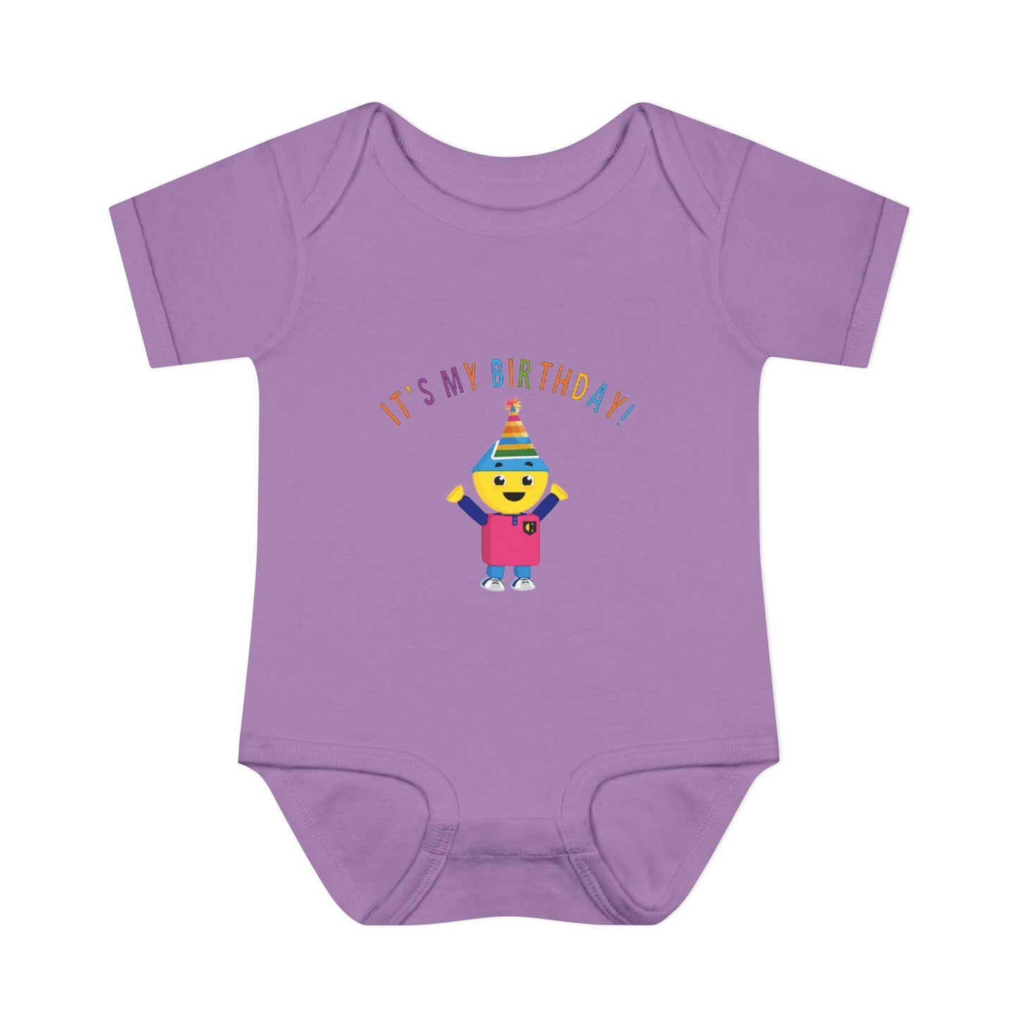 Baby Bodysuit — "It's My Birthday" Colorform City Design