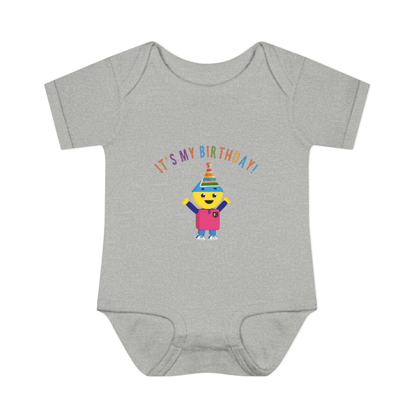 Baby Bodysuit — "It's My Birthday" Colorform City Design