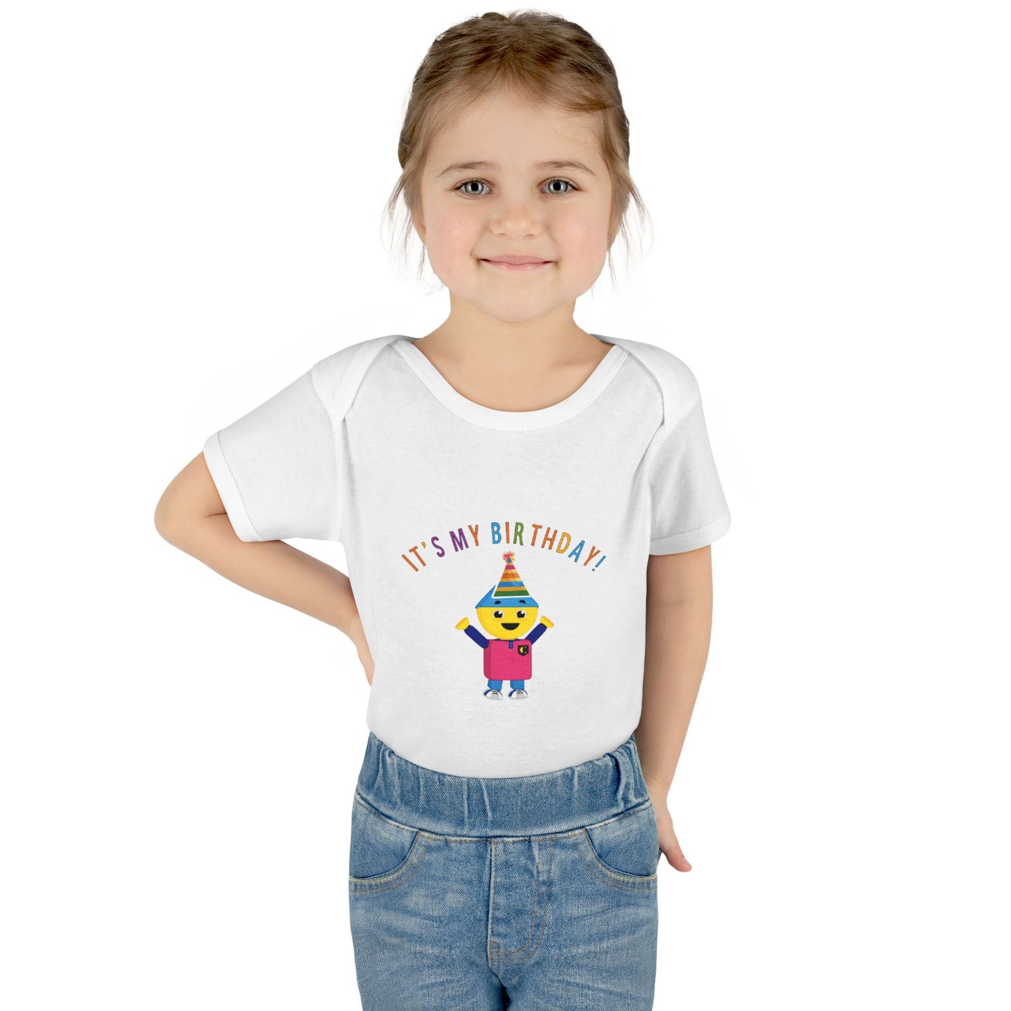 Baby Bodysuit — "It's My Birthday" Colorform City Design