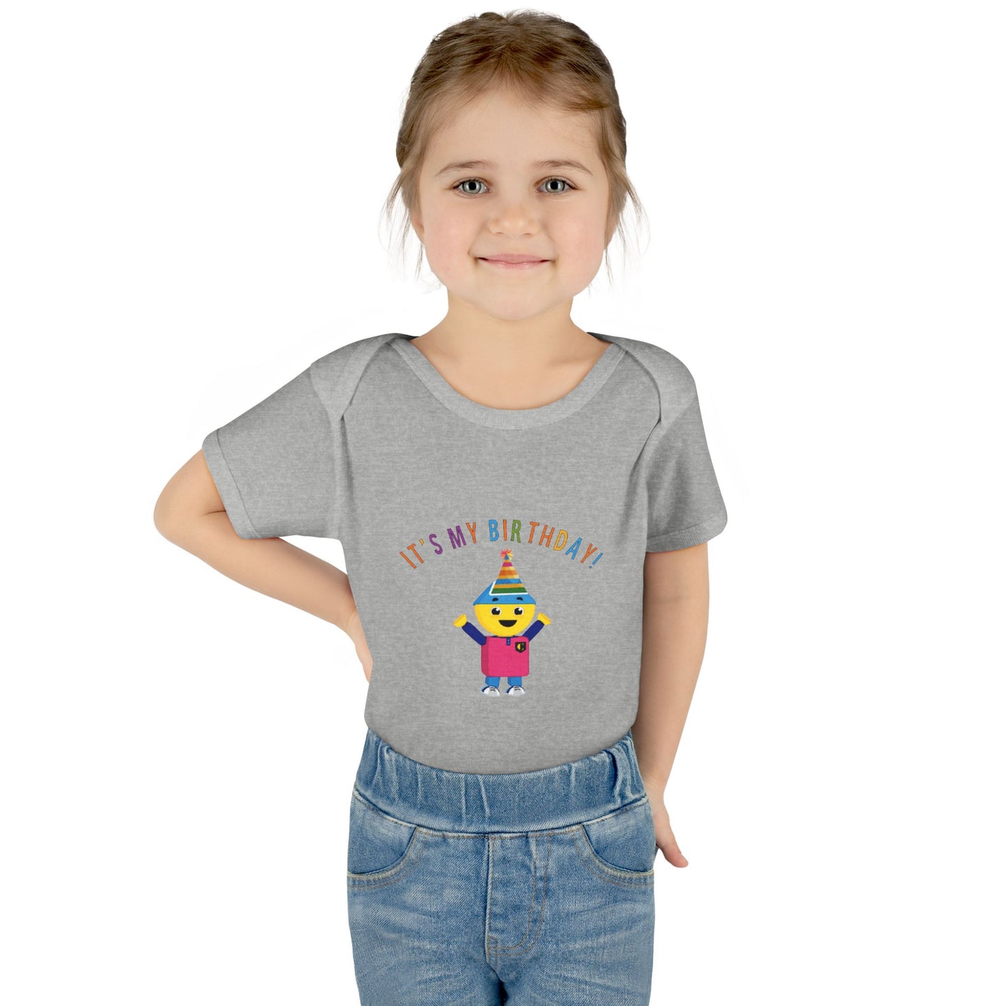 Baby Bodysuit — "It's My Birthday" Colorform City Design