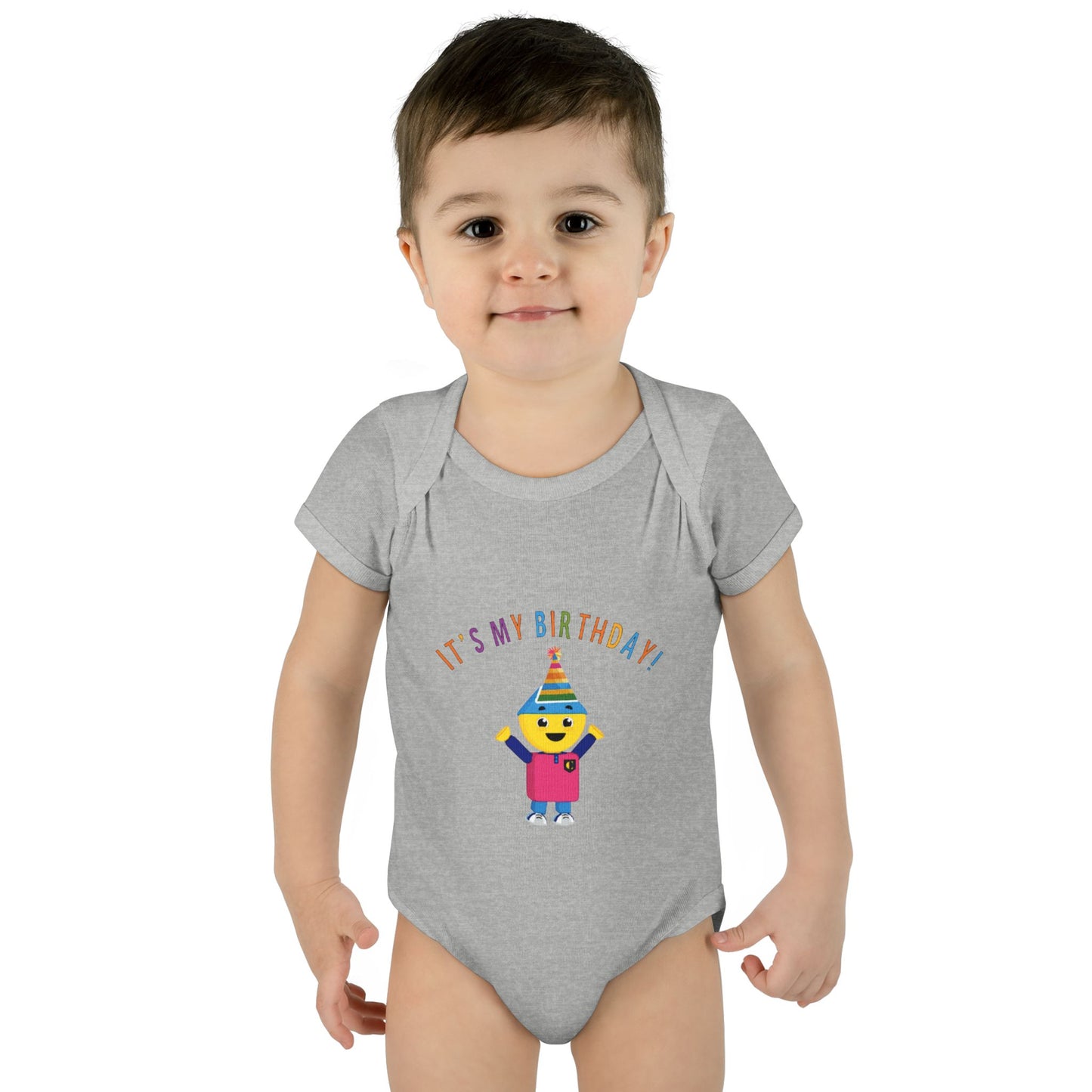 Baby Bodysuit — "It's My Birthday" Colorform City Design