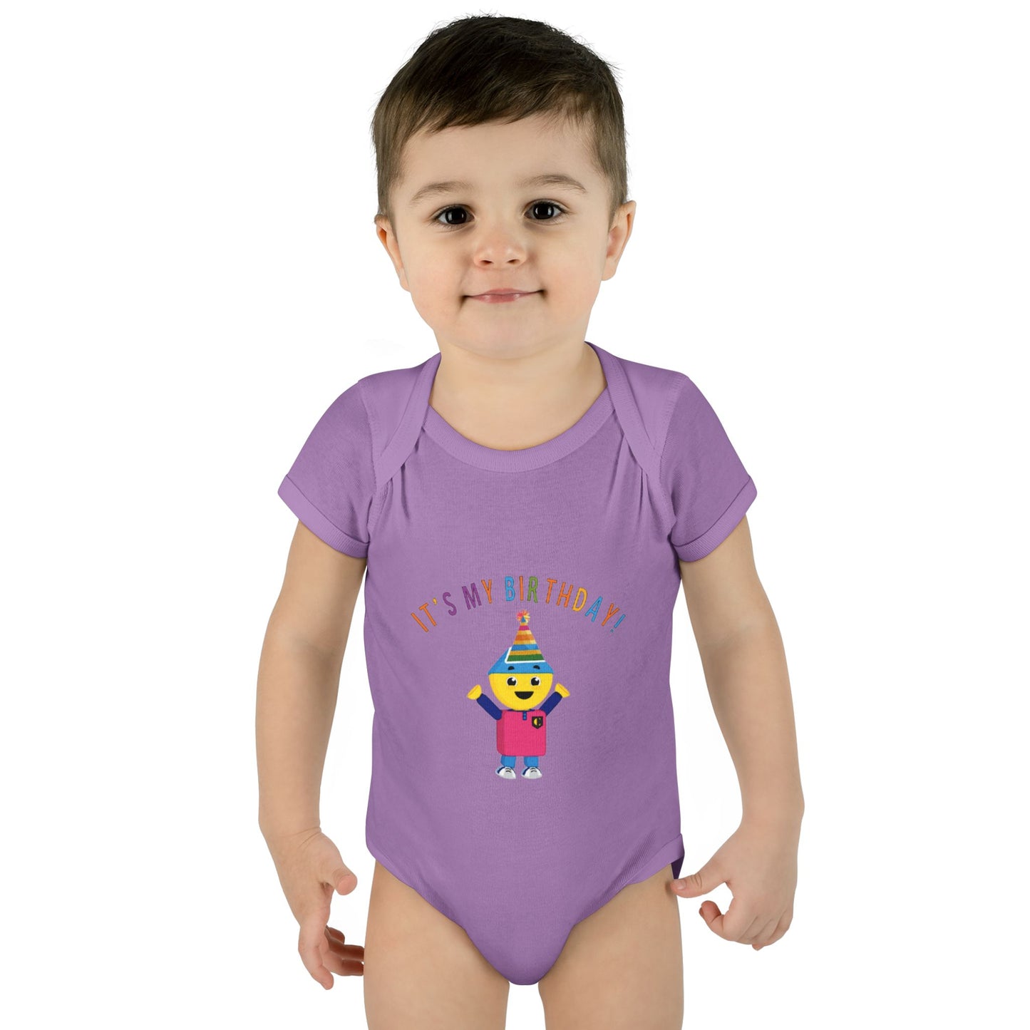 Baby Bodysuit — "It's My Birthday" Colorform City Design