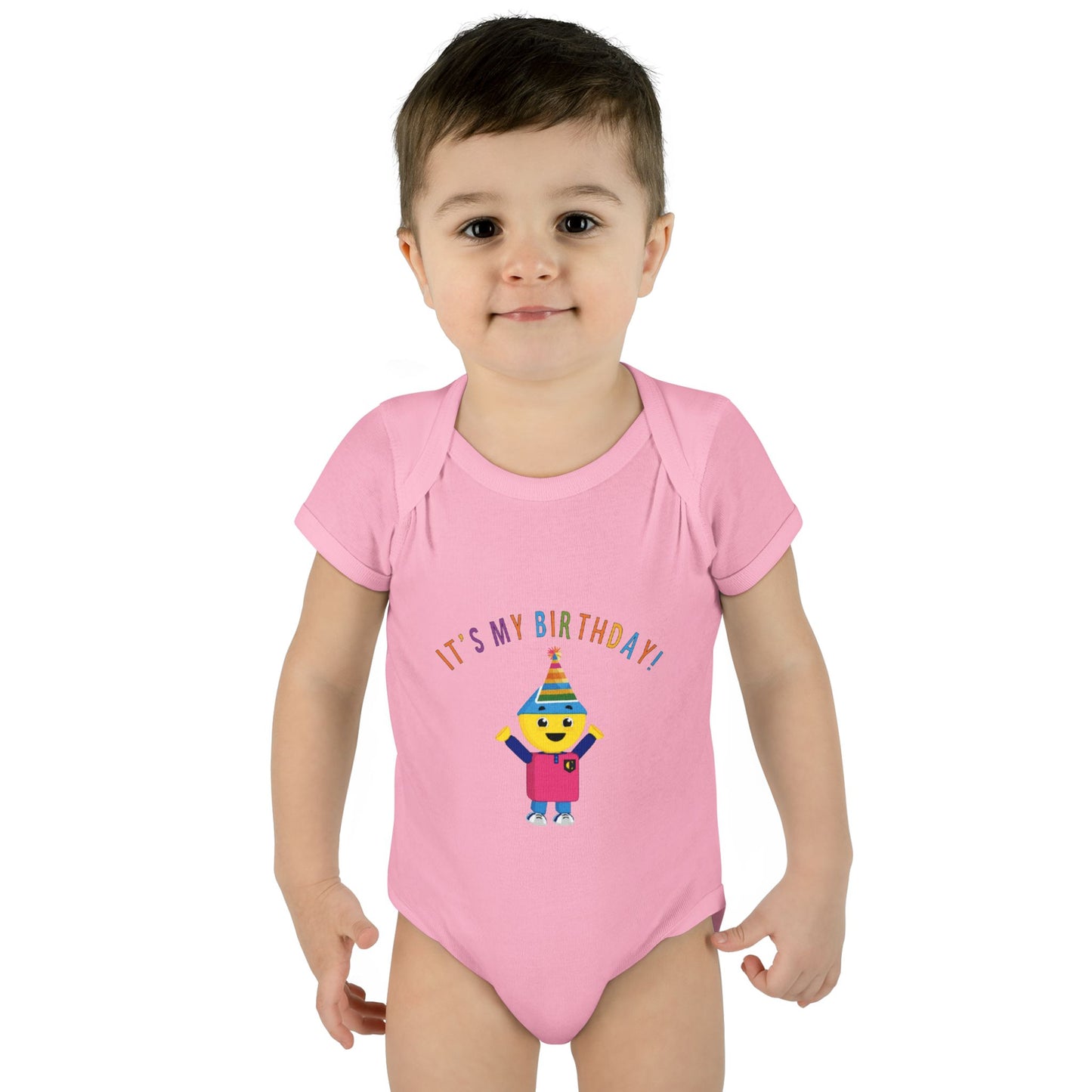 Baby Bodysuit — "It's My Birthday" Colorform City Design