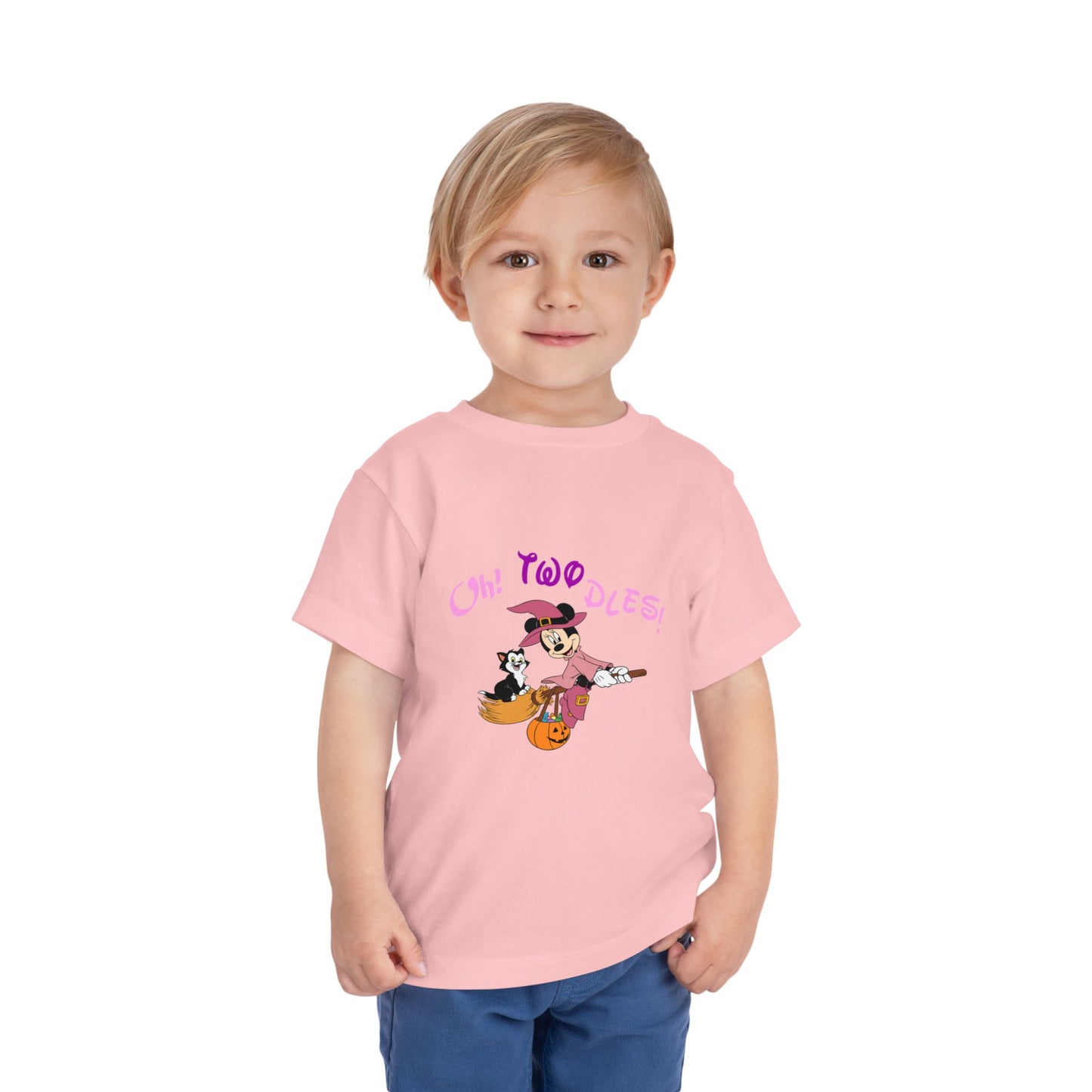 Oh! Toodles! Halloween Toddler Tee — Cute Witch Cat Pumpkin Graphic