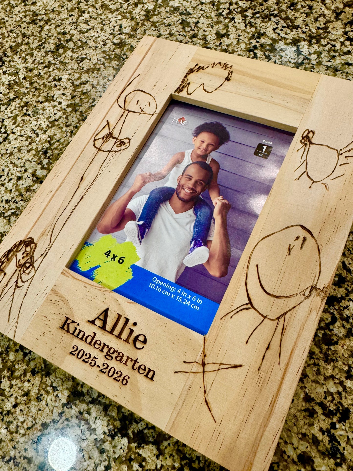 School Picture Kids’ Drawing Wood Burning Class