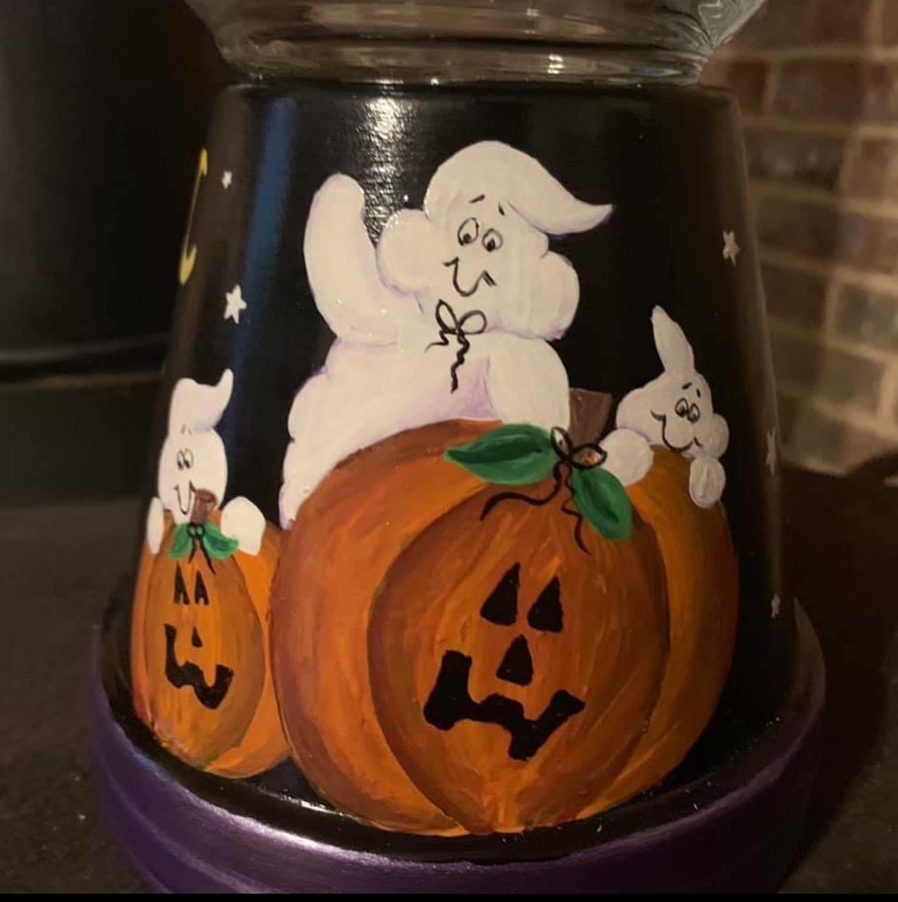 Coming Soon In October ! “Ghost & Pumpkin” Flower Pot Cookie Jar Paint Night