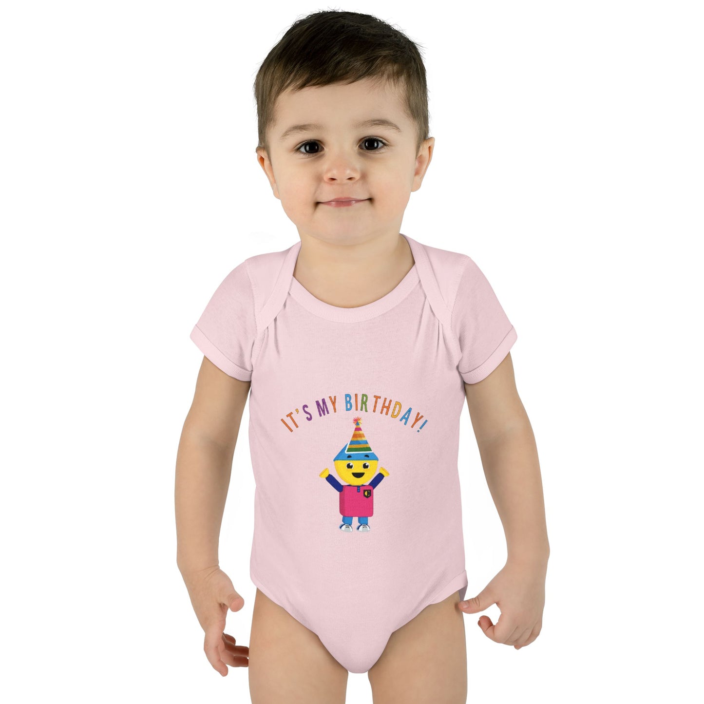 Baby Bodysuit — "It's My Birthday" Colorform City Design