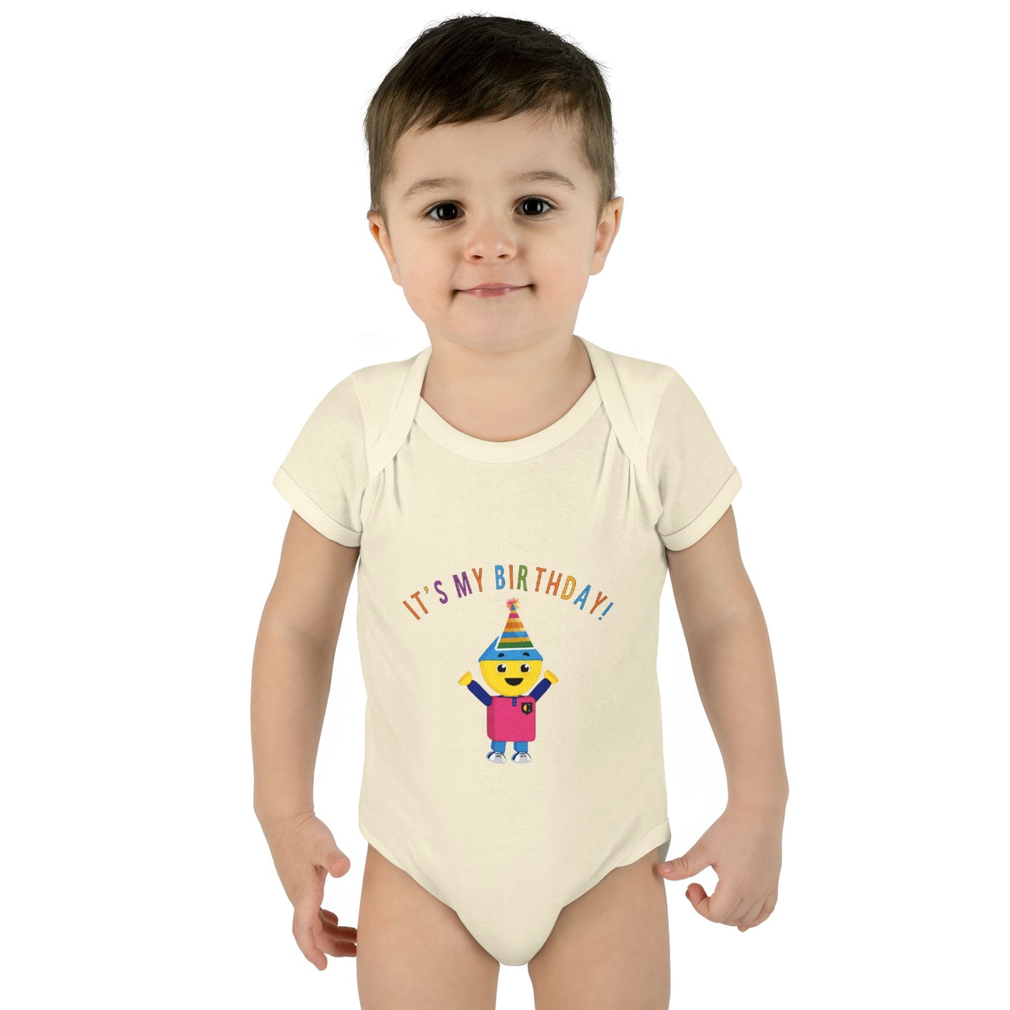 Baby Bodysuit — "It's My Birthday" Colorform City Design