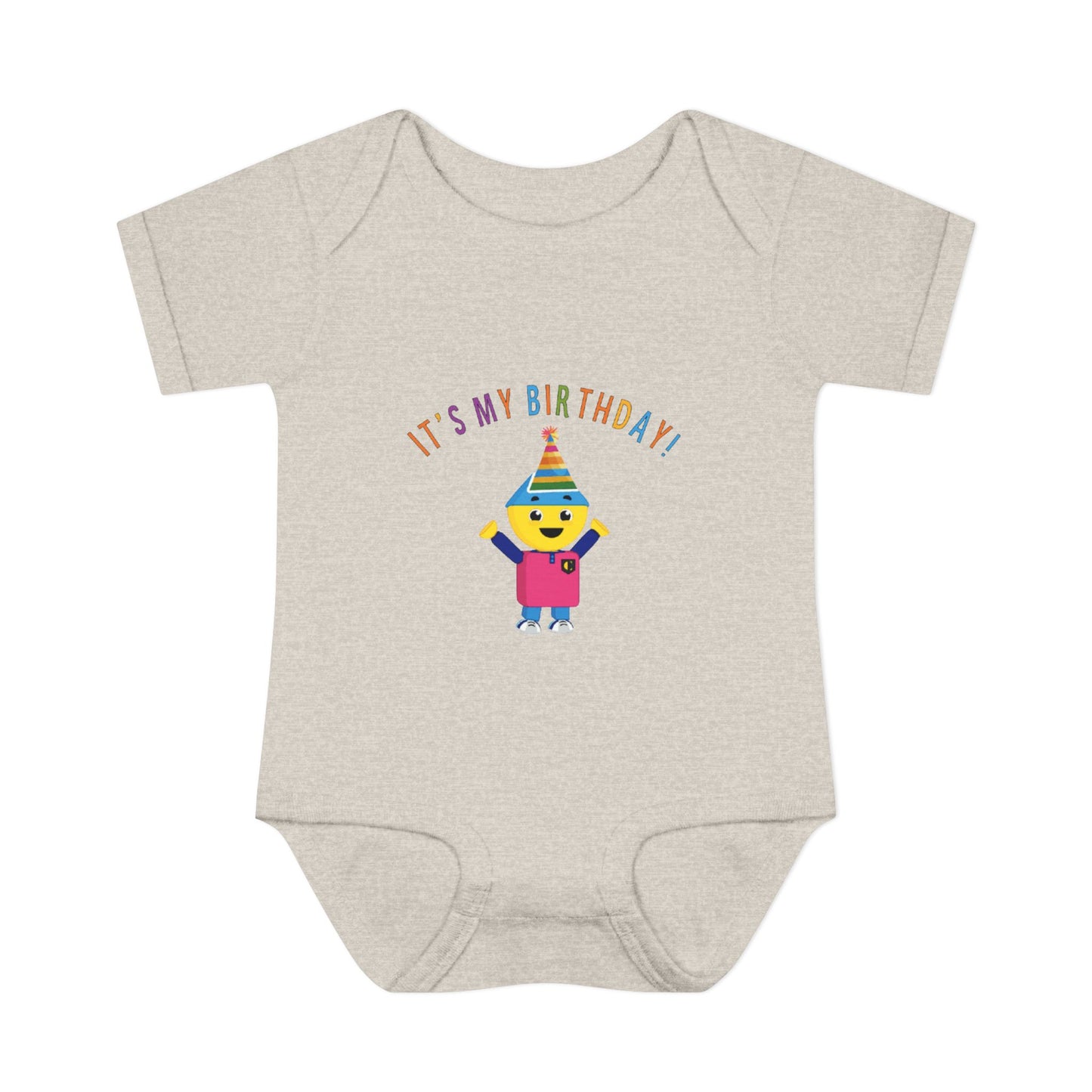 Baby Bodysuit — "It's My Birthday" Colorform City Design