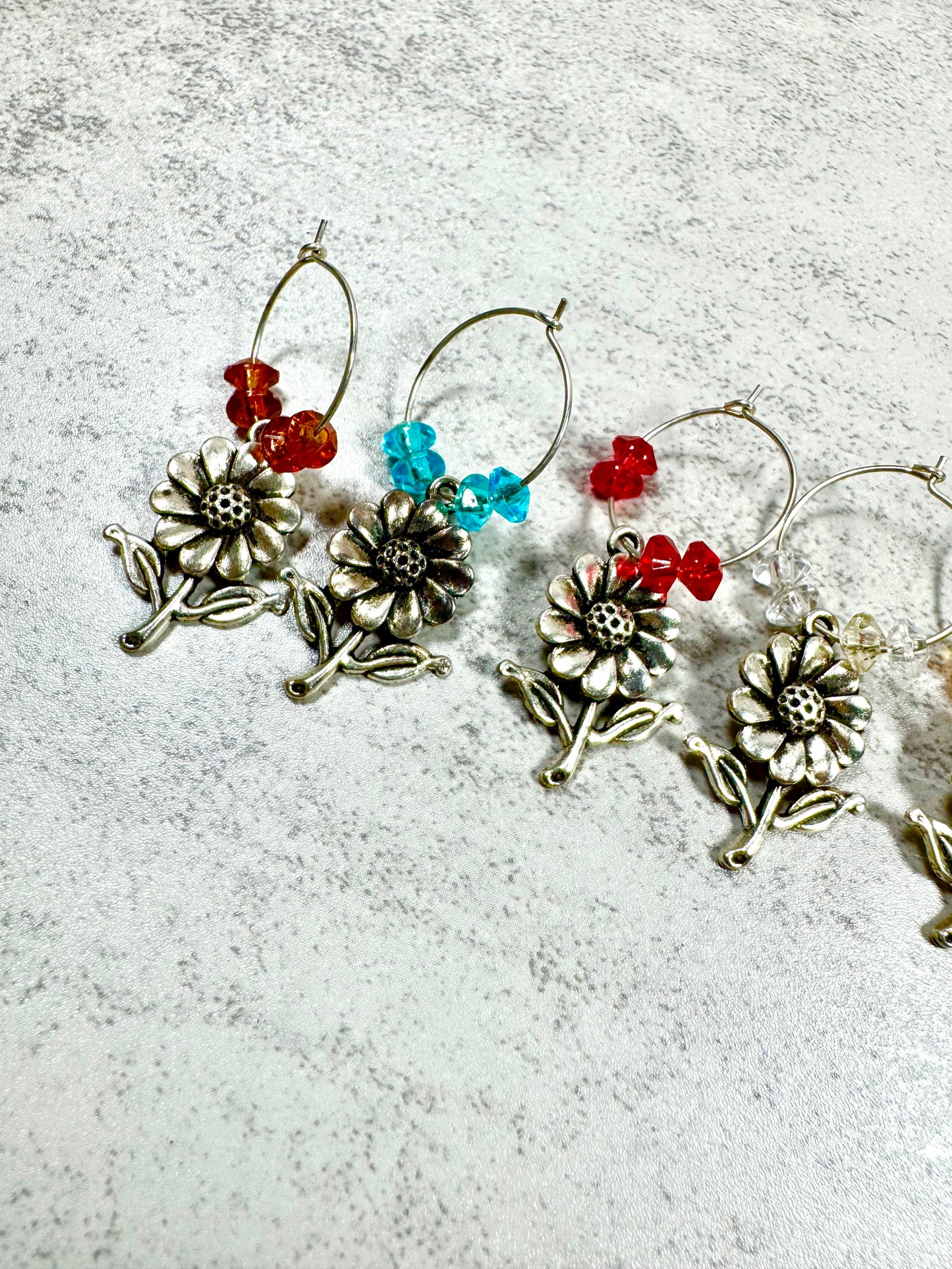 Sunflower Wine Glass Charms – Rustic Drink Markers for Parties, Weddings & Gifts