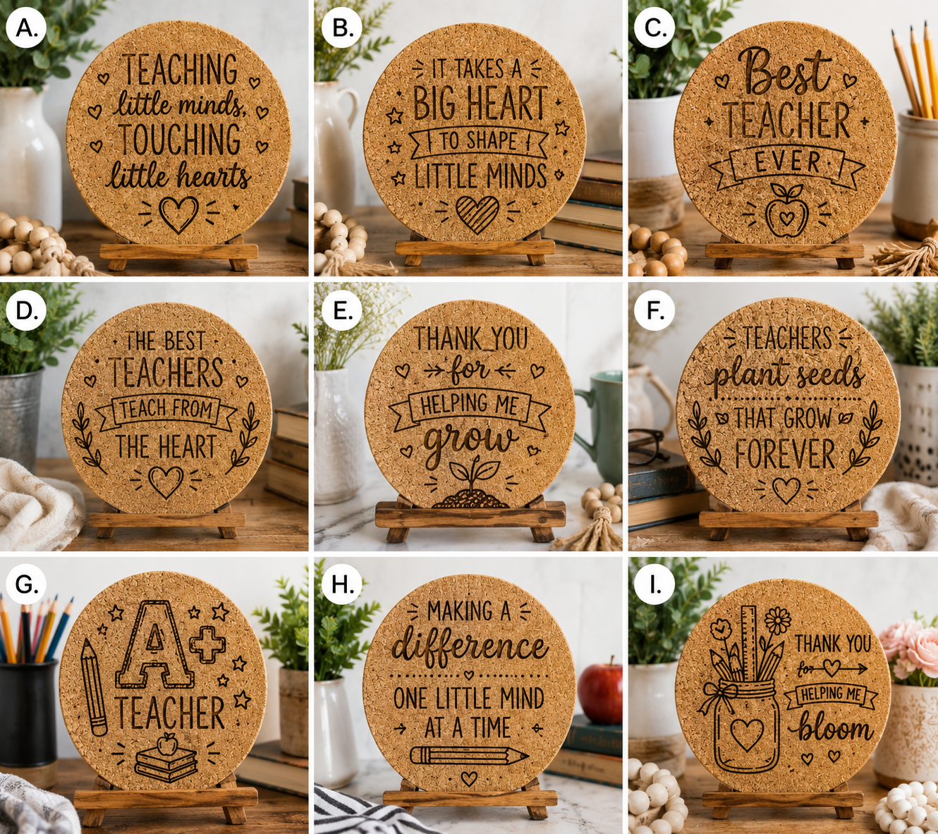 Salvavajillas de corcho La cocina de la abuela está sazonada con amor