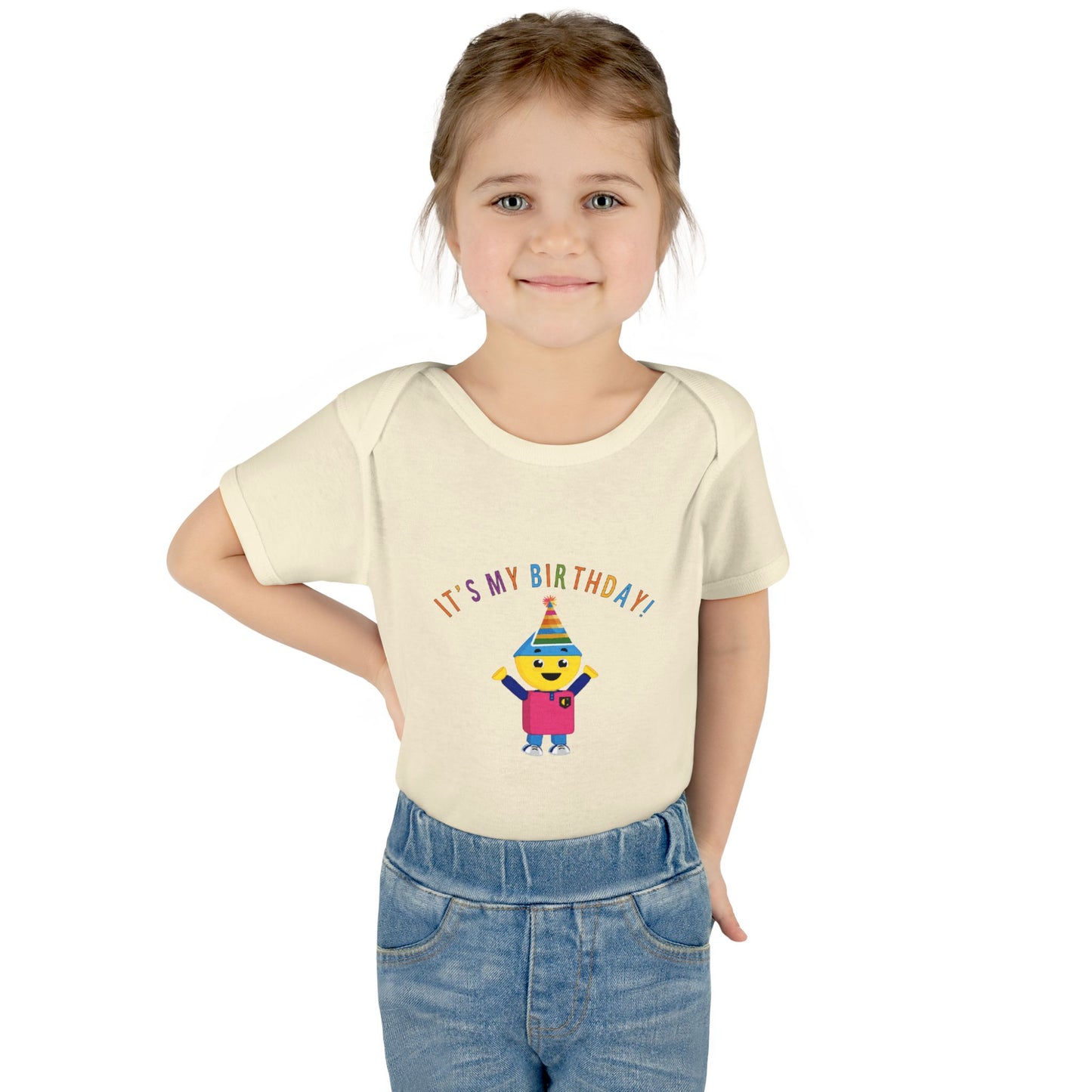 Baby Bodysuit — "It's My Birthday" Colorform City Design