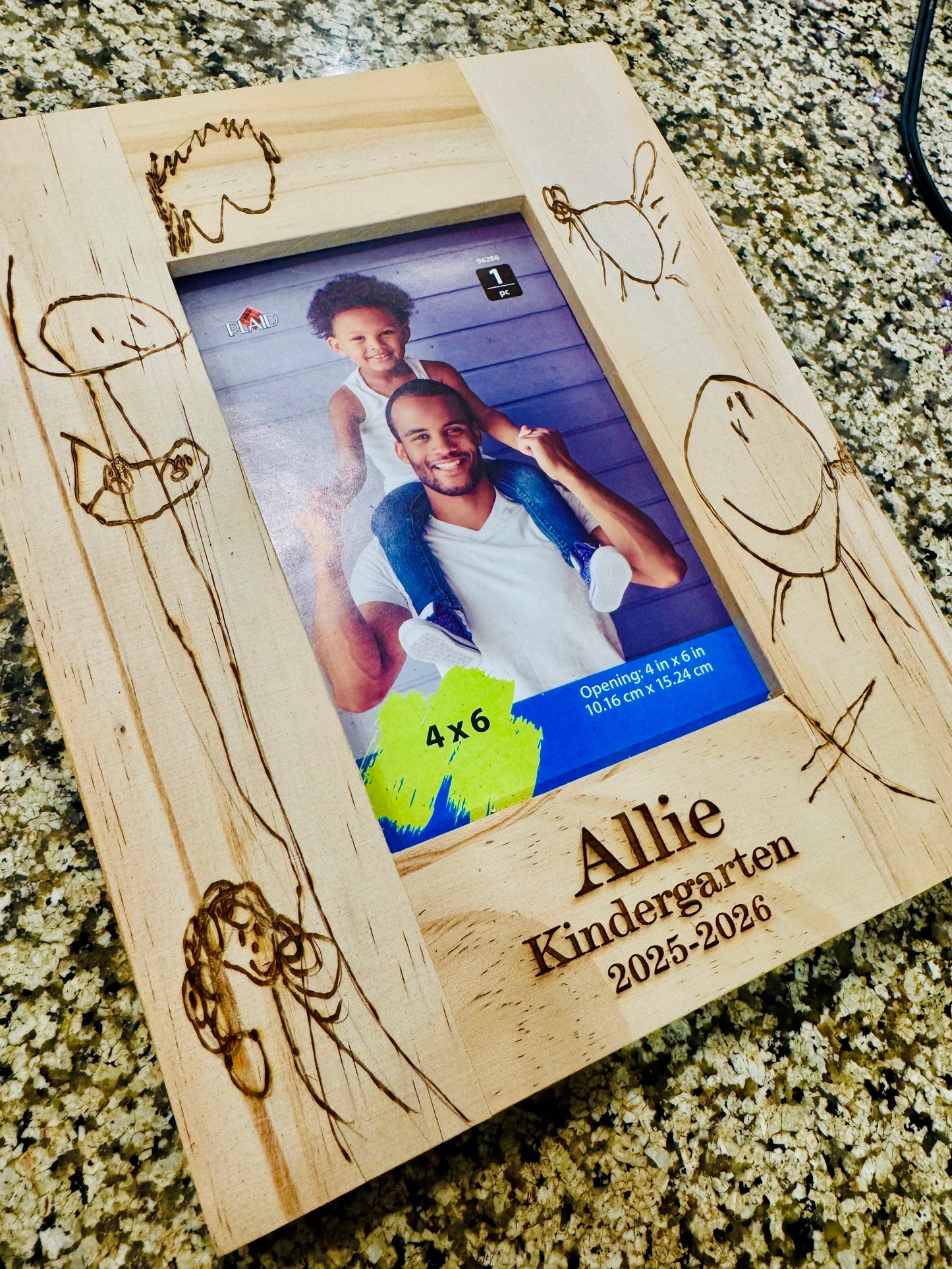 School Picture Kids’ Drawing Wood Burning Class