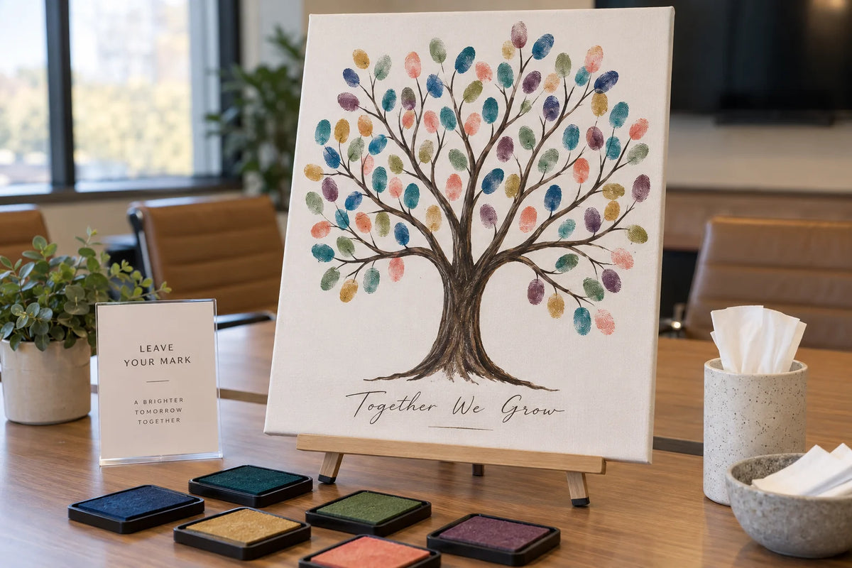 Custom Fingerprint Tree Keepsake Kit