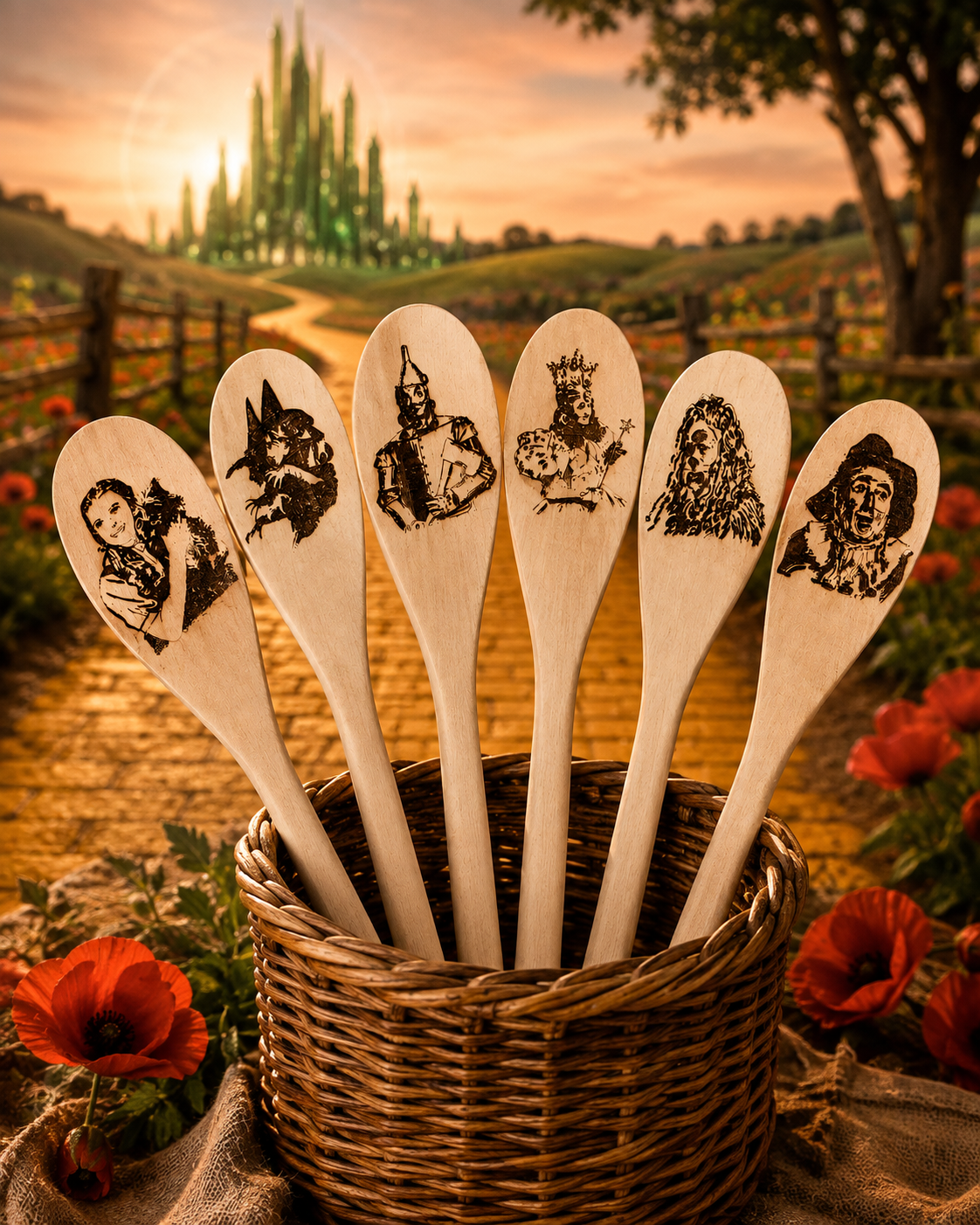 Cucharas de madera del Mago de Oz