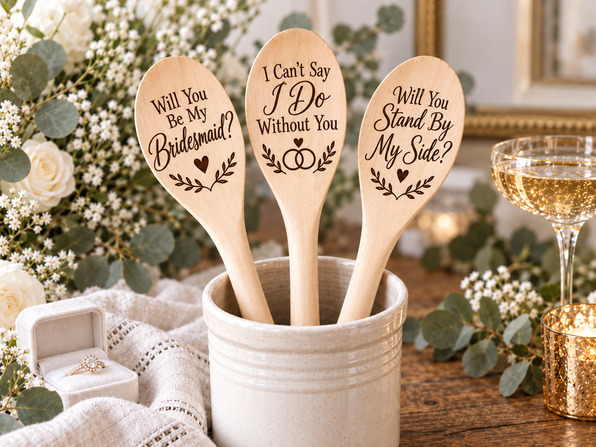 Bridesmaid Proposal Wooden Spoon – Will You Be My Bridesmaid Gift