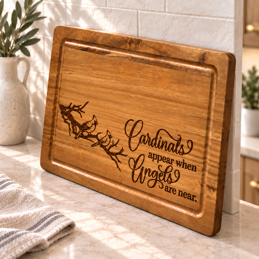 Cardinals Appear When Angels Are Near Cutting Board