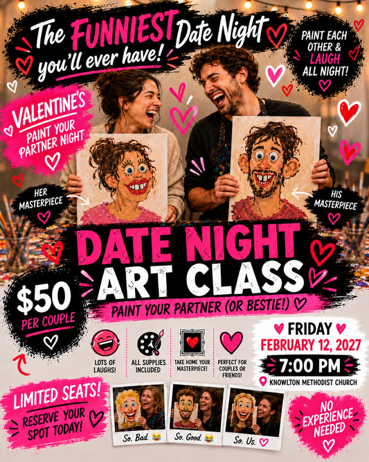 The Funniest Date Night Ever: Paint Your Partner Night | Couples Art Class – Friday 12, 2027